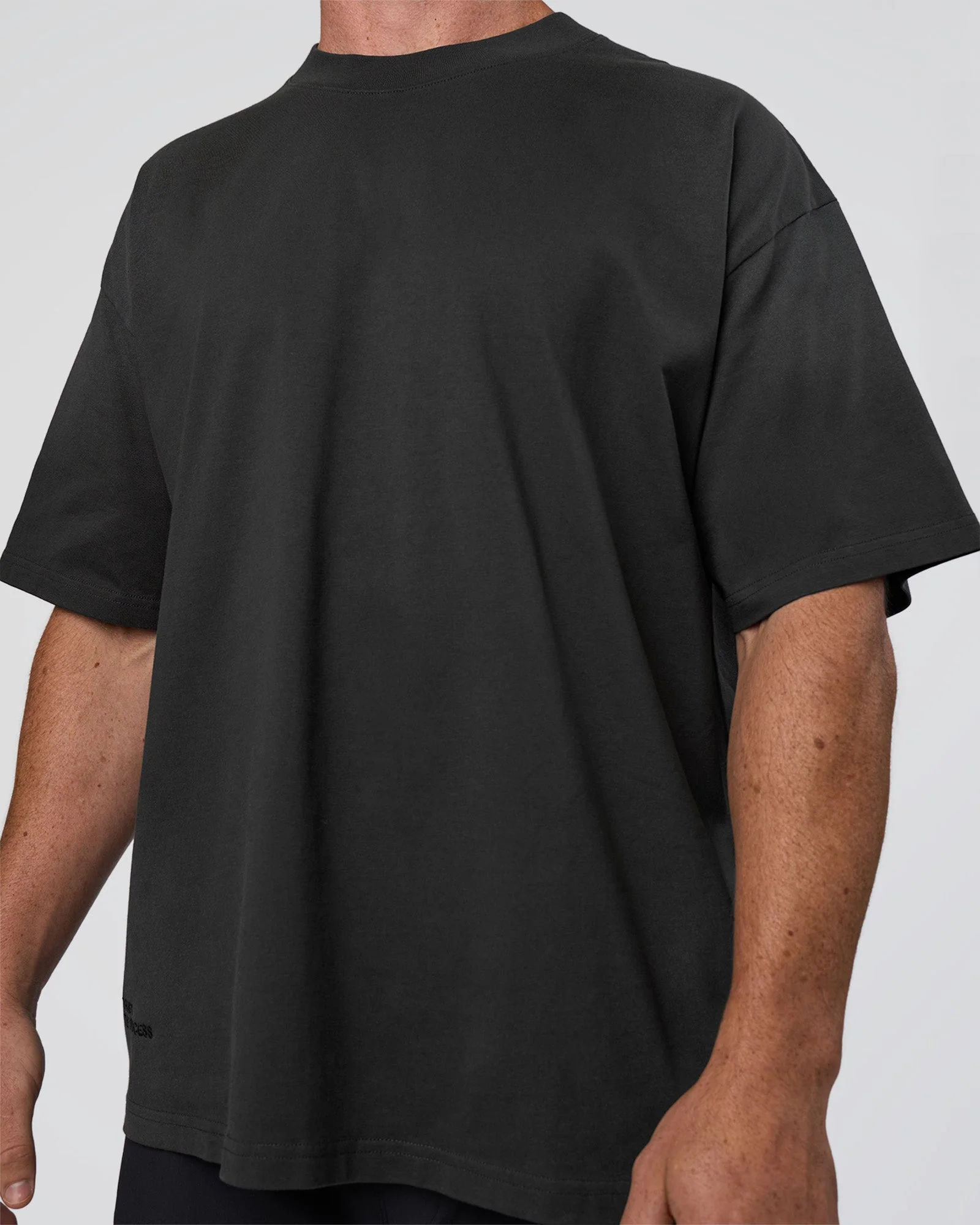Spray Heavyweight Unisex Oversized Tee - Charcoal Washed - Image 8