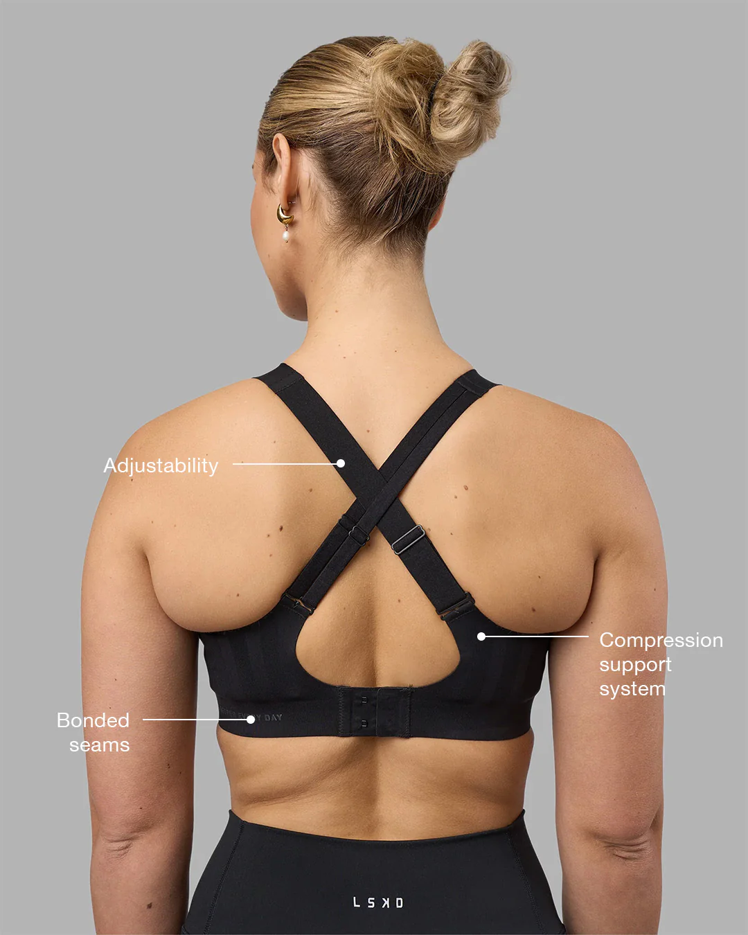 Stability Sports Bra - Black - Image 2