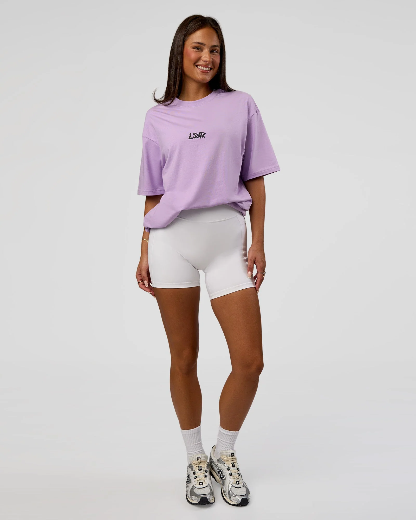 Standard Issue FLXCotton Oversized Tee - Pale Lilac-Black - Image 9