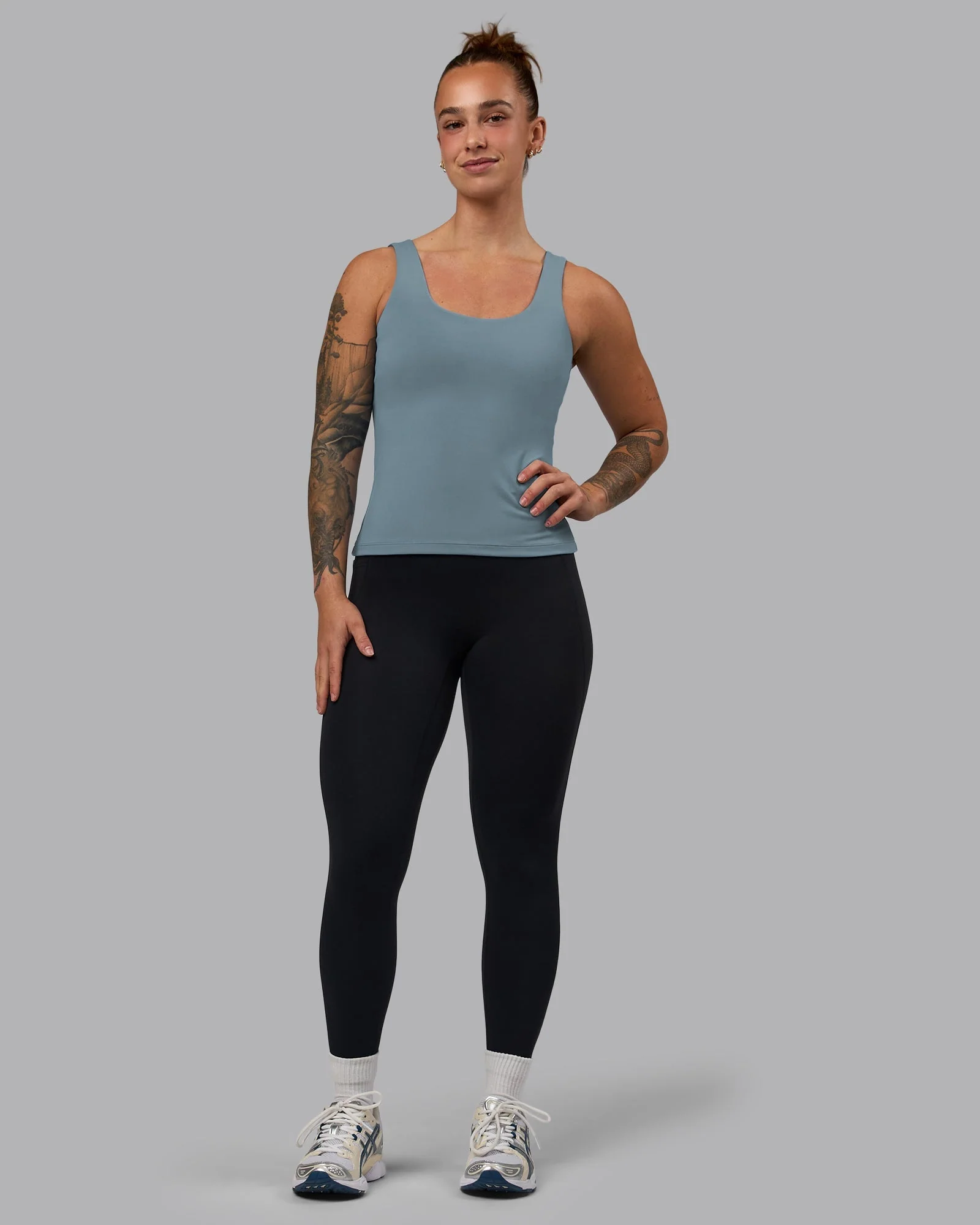 Staple Active Shelf Bra Tank - Elemental Blue - Image 5