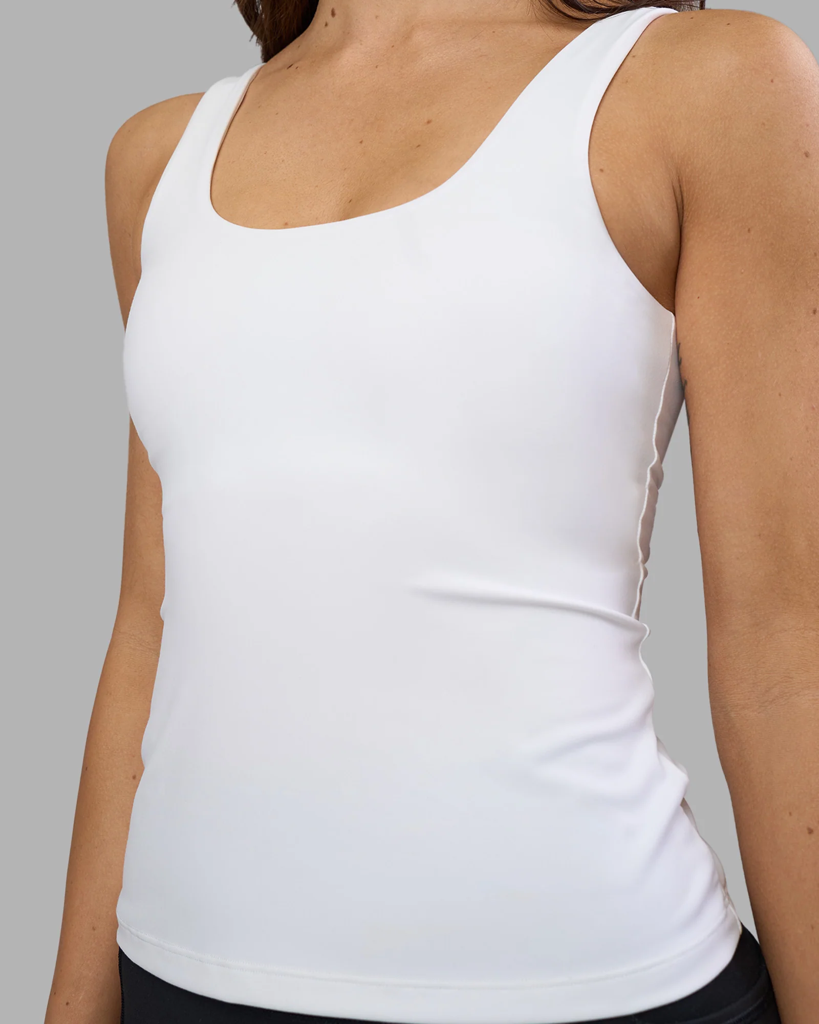 Staple Active Shelf Bra Tank - White - Image 3
