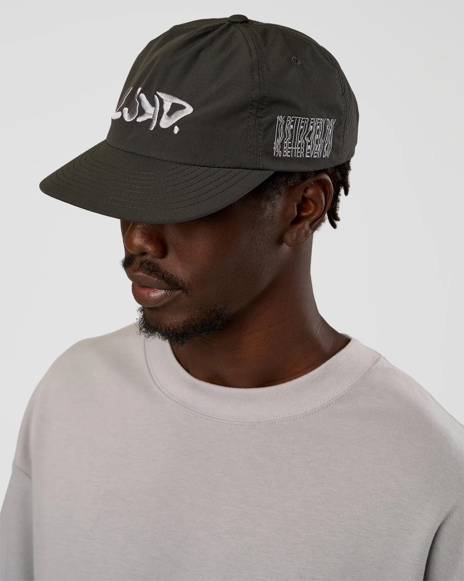Static Grit Pinch Panel Cap - Dark Storm