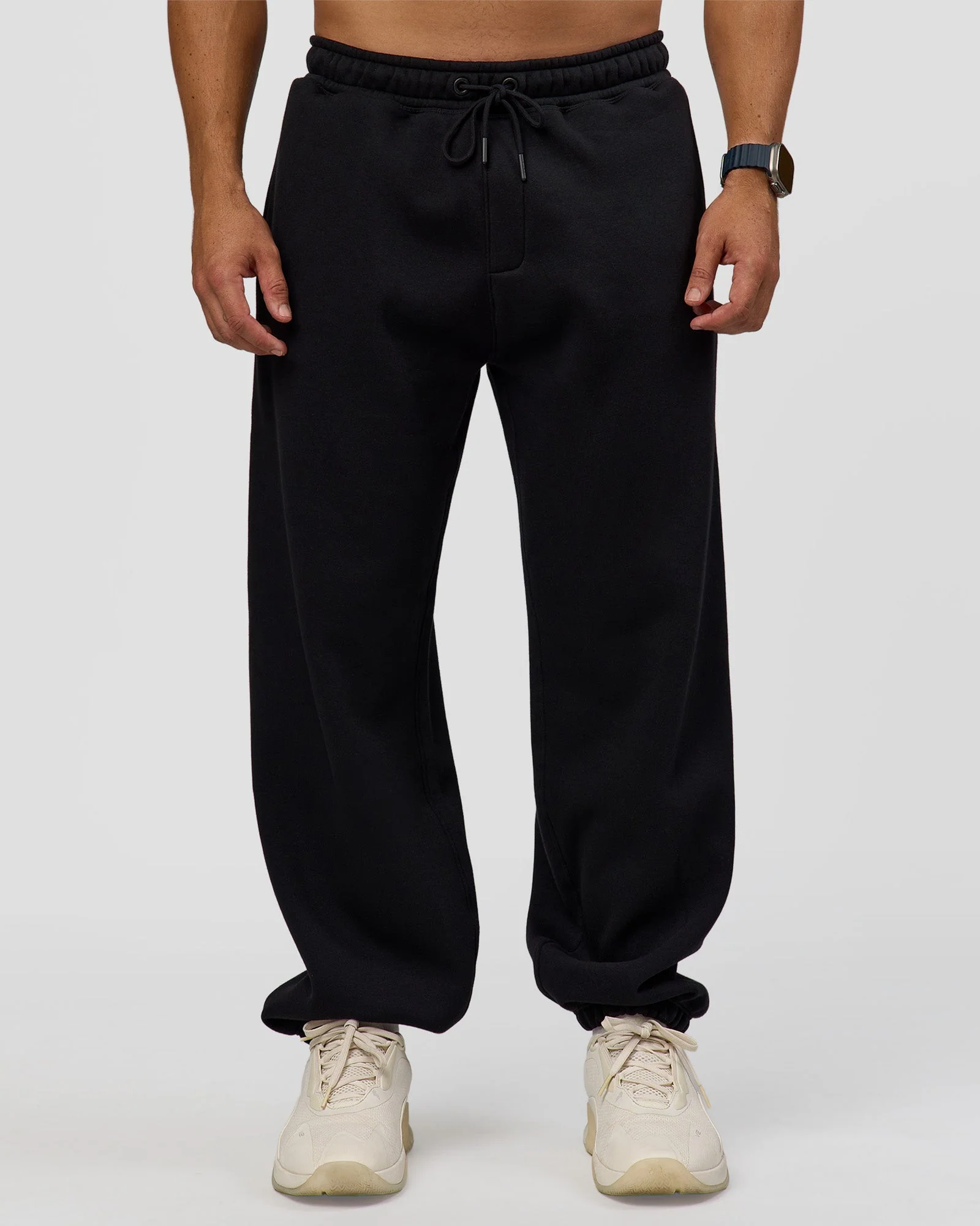 Static Grit Baggy Track Pant - Black-Alloy - Image 6