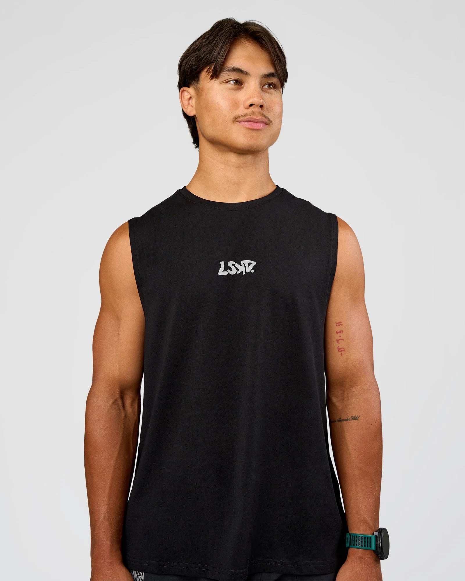 Static Grit FLXCotton Tank - Black - Image 6