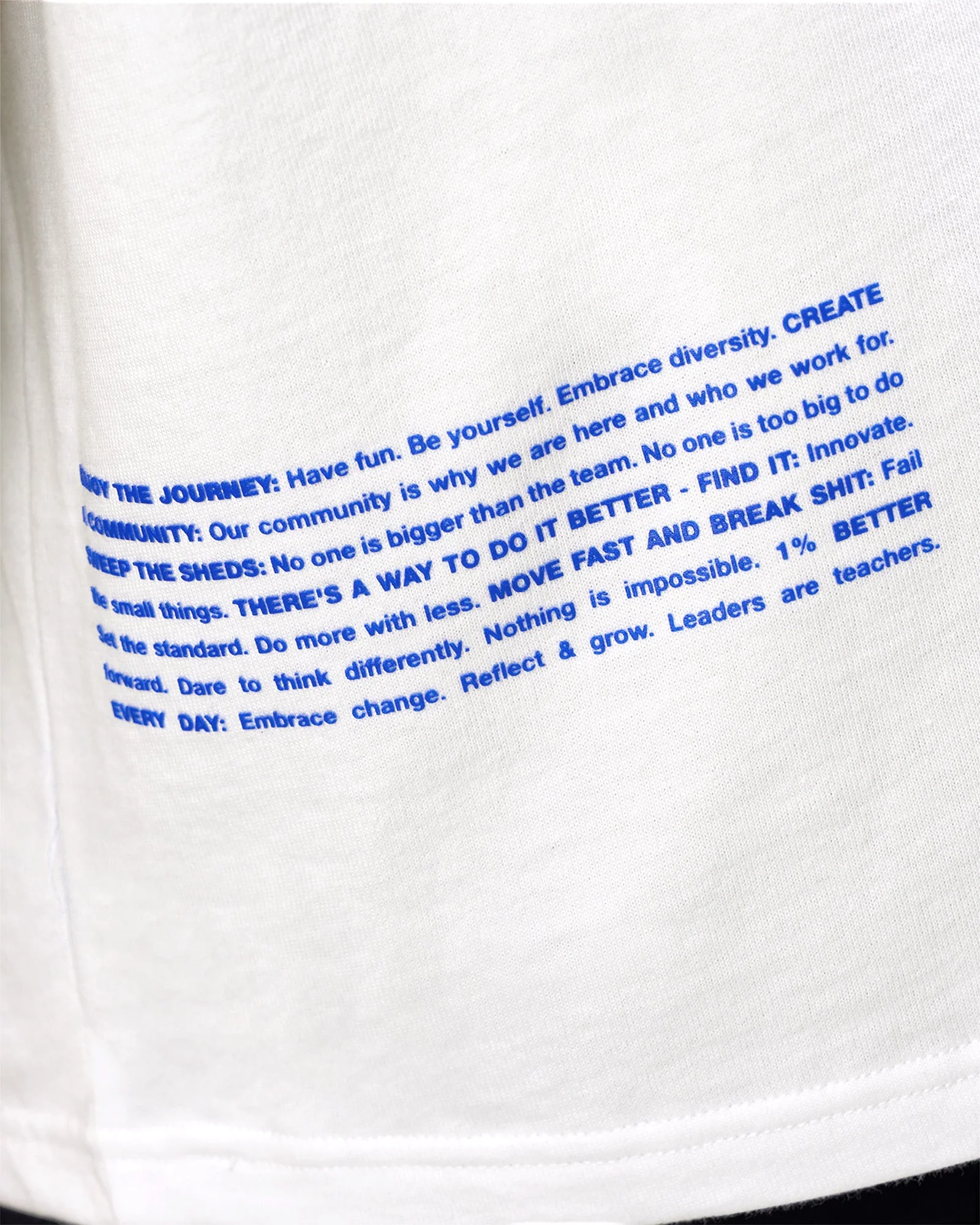 Static Grit Heavyweight Oversized Tee - White-Electric Indigo - Image 6