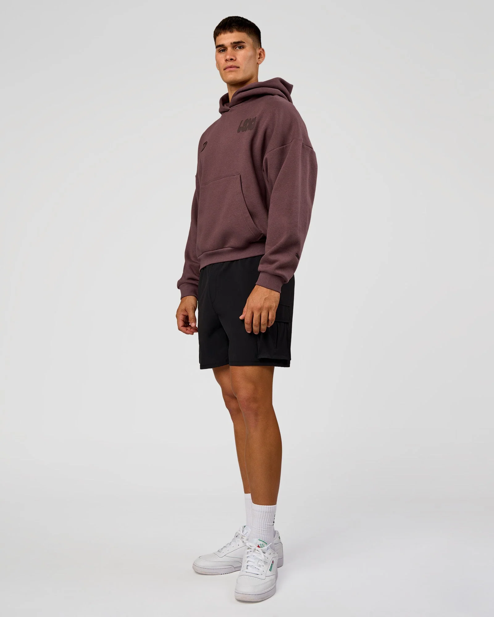 Static Grit Unisex Boxy Hoodie - Cocoa Powder-Hot Chocolate - Image 12