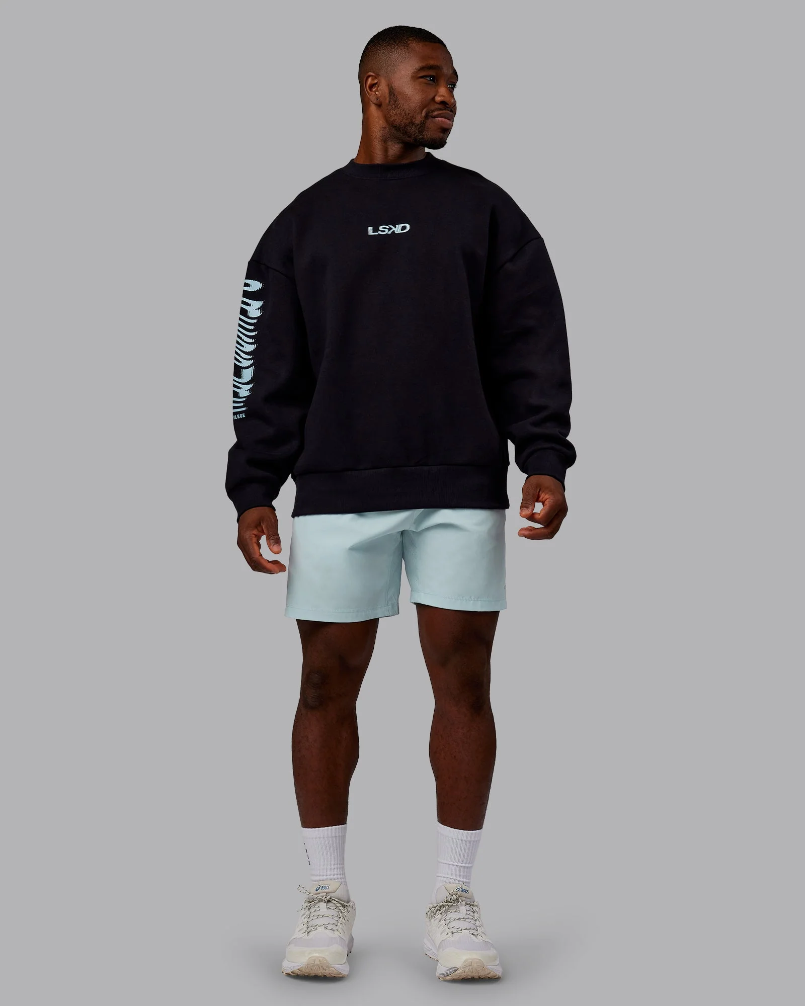 Static Oversized Sweater - Black-Skyride - Image 12