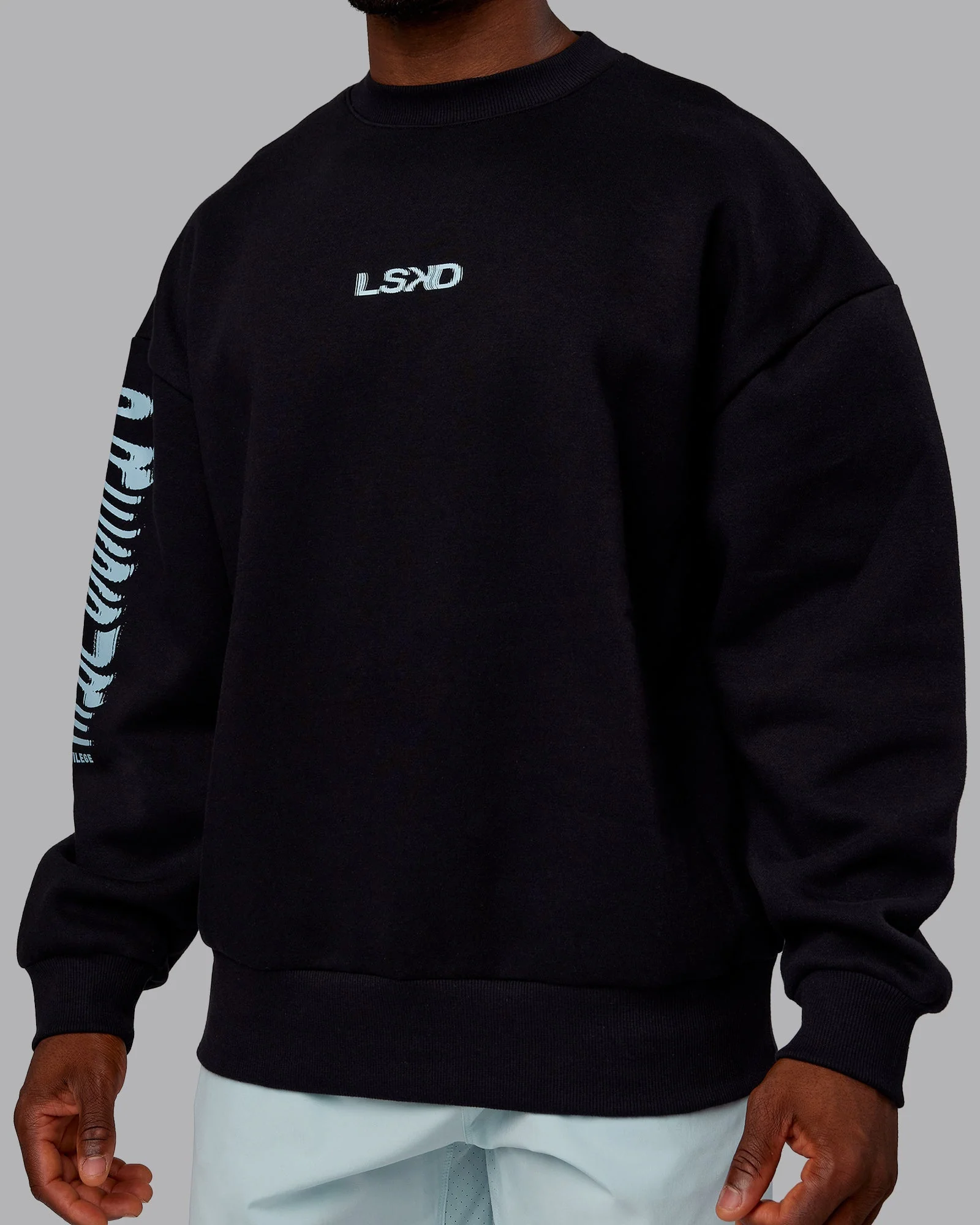 Static Oversized Sweater - Black-Skyride - Image 13