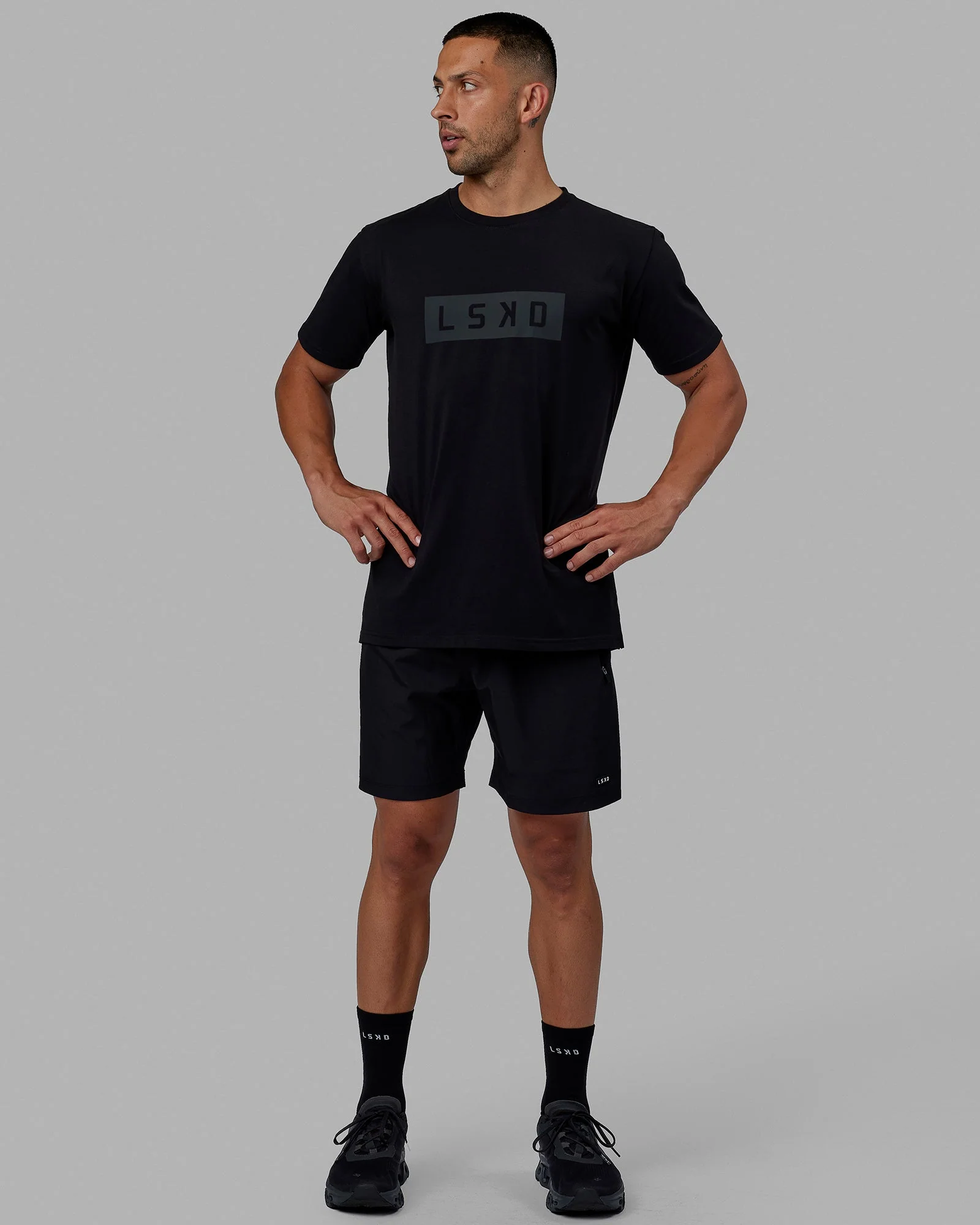 Strength FLXCotton Tee - Black-Black - Image 3