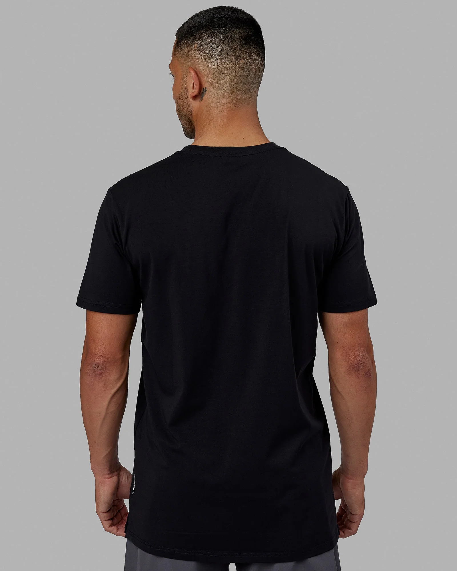 Strength FLXCotton Tee - Black-White - Image 4