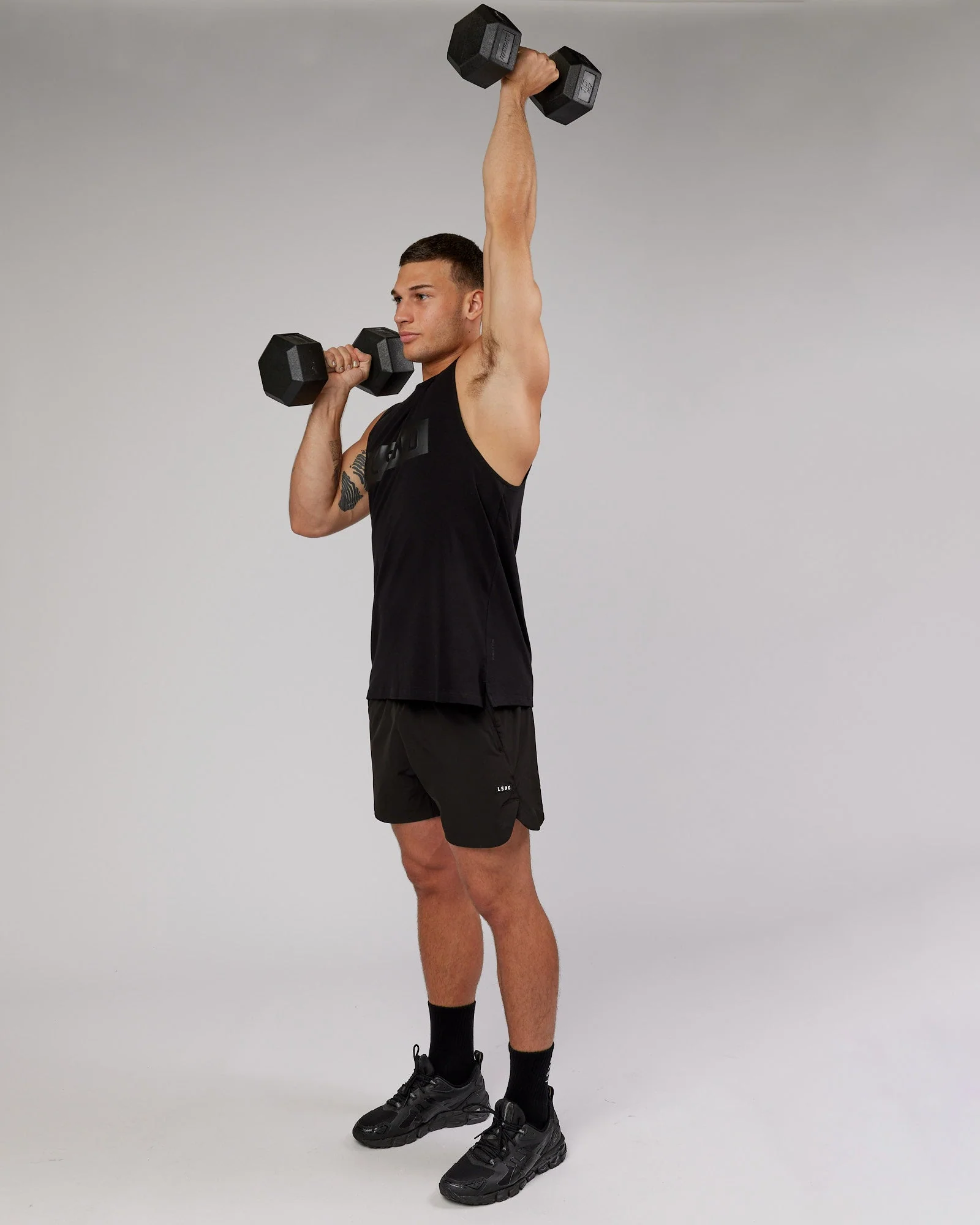 Strength FLXCotton Training Fit Tank - Black-Black - Image 2