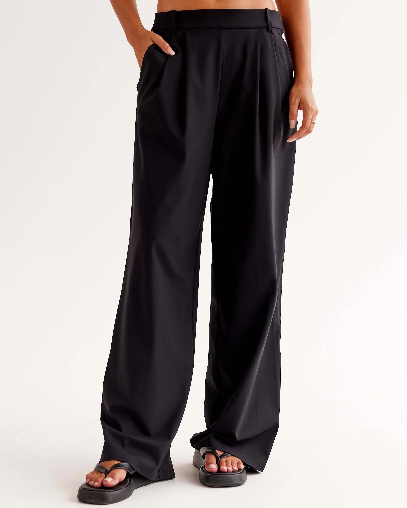 StretchShift Wide Leg Pant - Black - Image 2