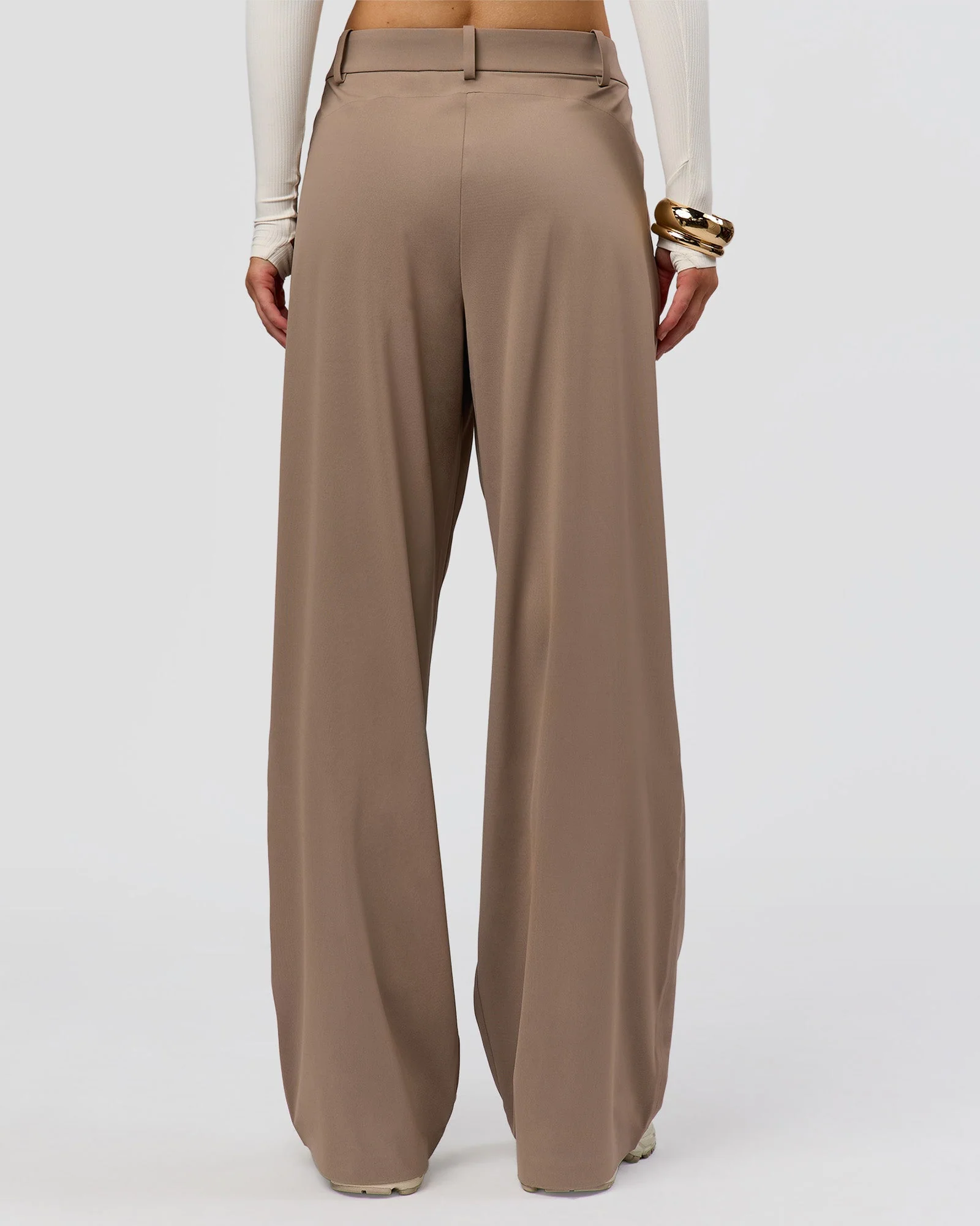StretchShift Wide Leg Pant - Taupe Ash - Image 4