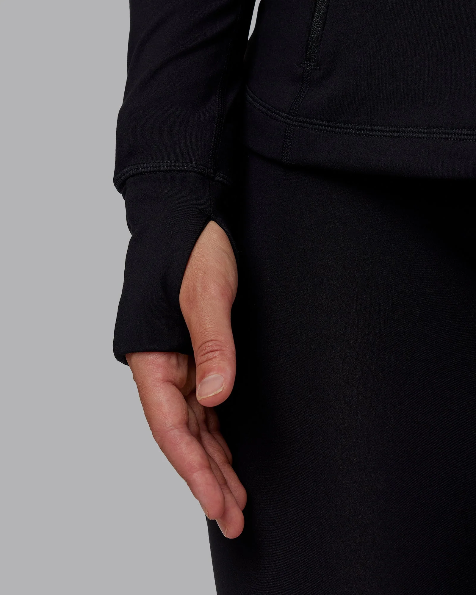 Stride Zip Through Jacket - Black - Image 3