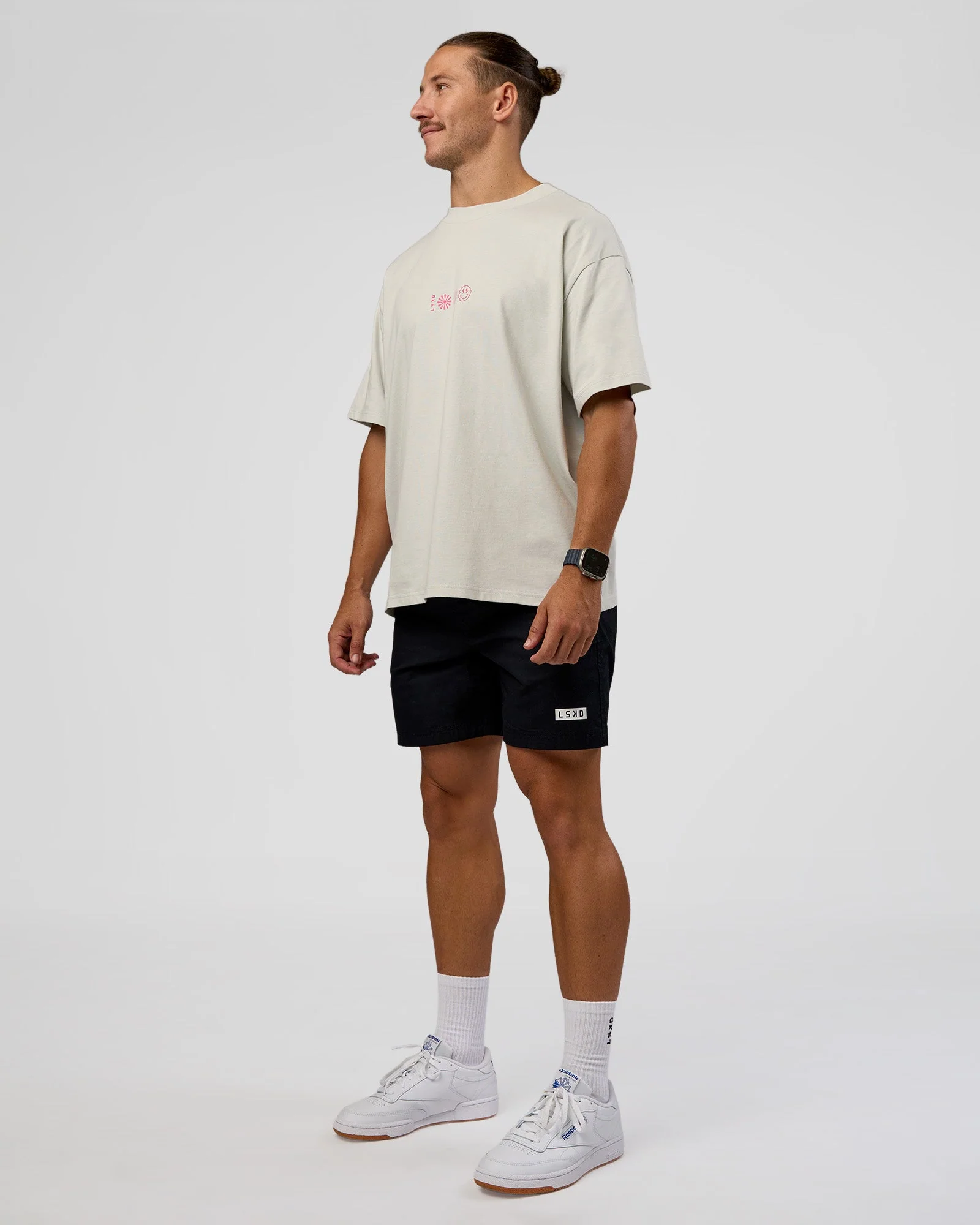 Trust The Process Heavyweight Unisex Oversized Tee - Digital Mist-Ultra Pink - Image 6