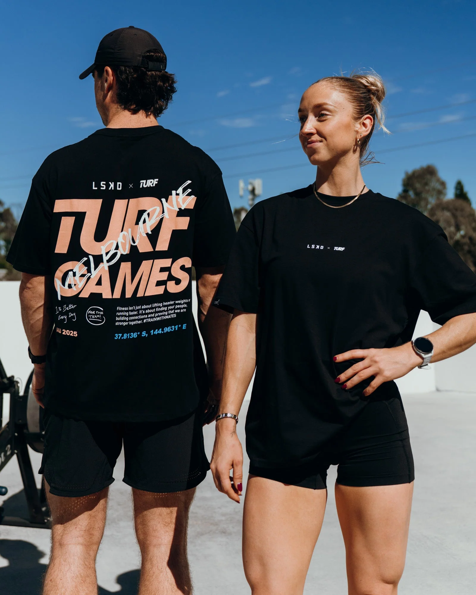 Turf Games Melbourne FLXCotton Oversize Tee - Black