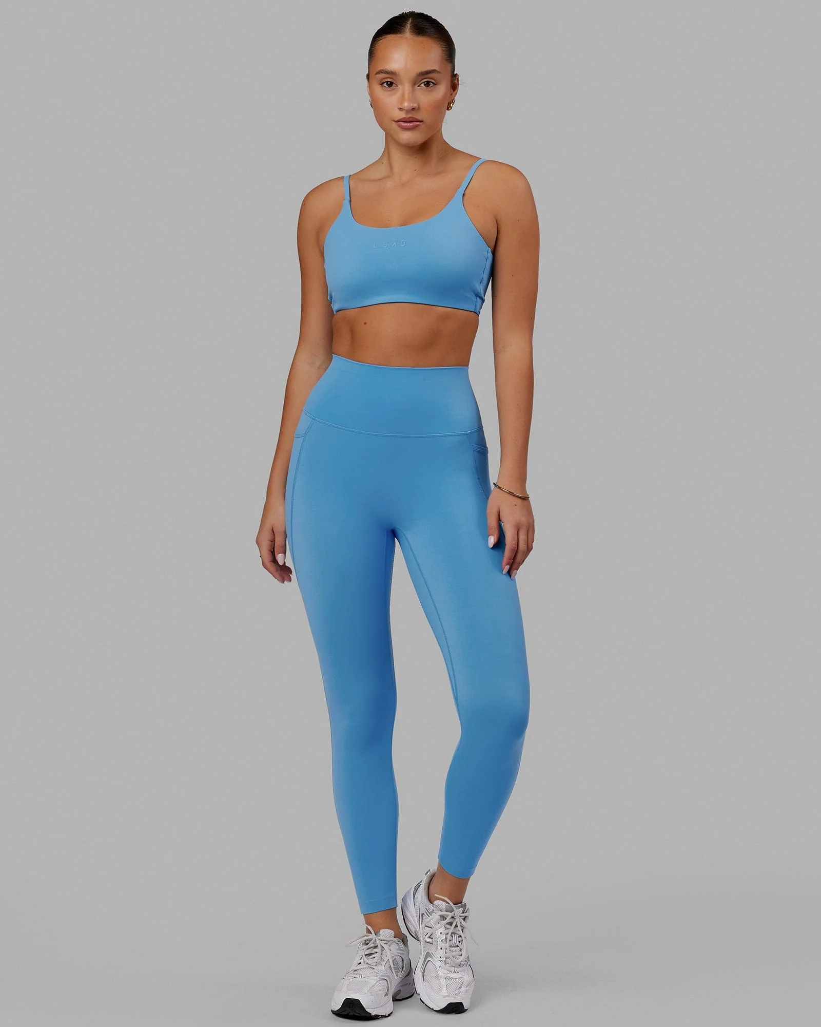 Twist Sports Bra - Azure Blue - Image 4