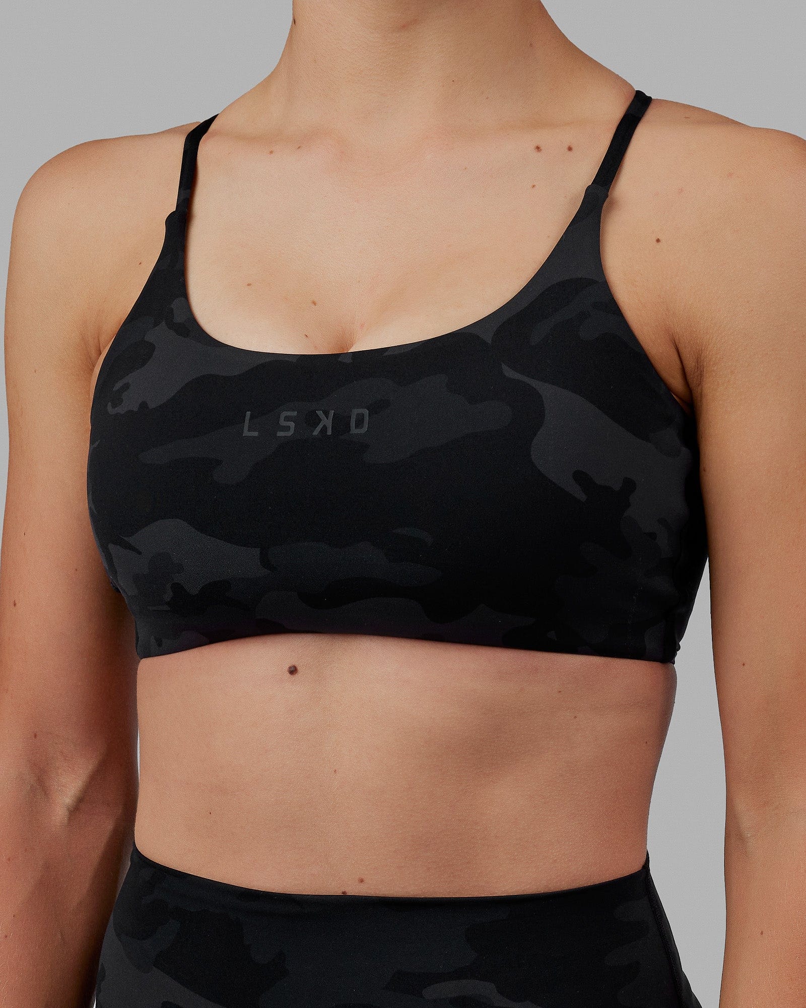 Twist Sports Bra - Black Camo - Image 4