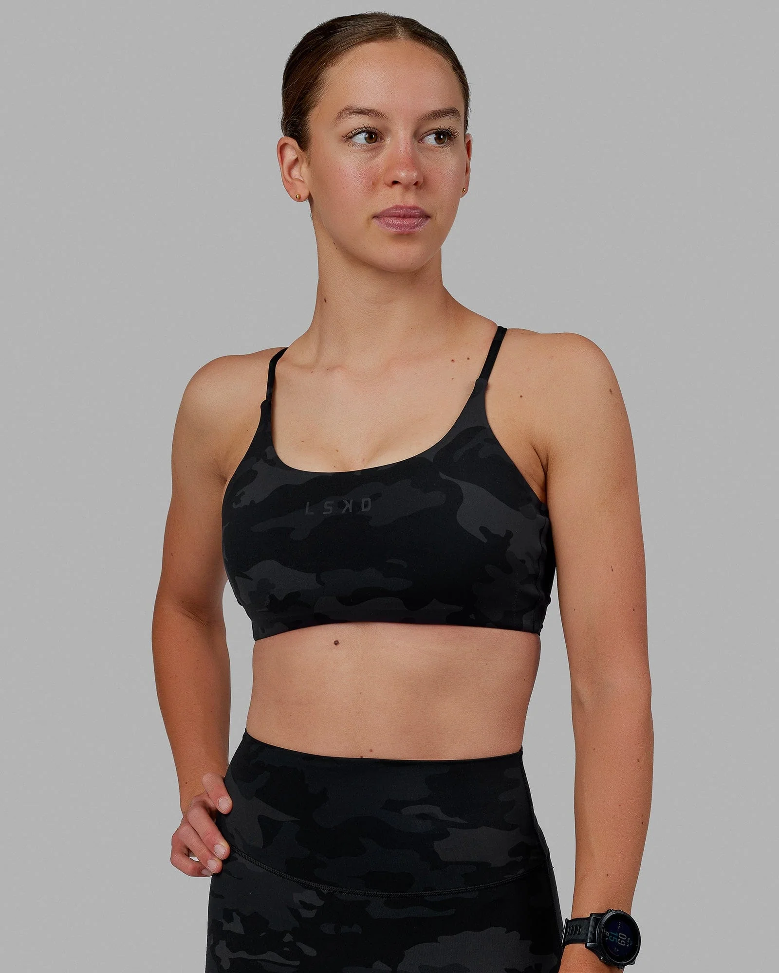 Twist Sports Bra - Black Camo - Image 7