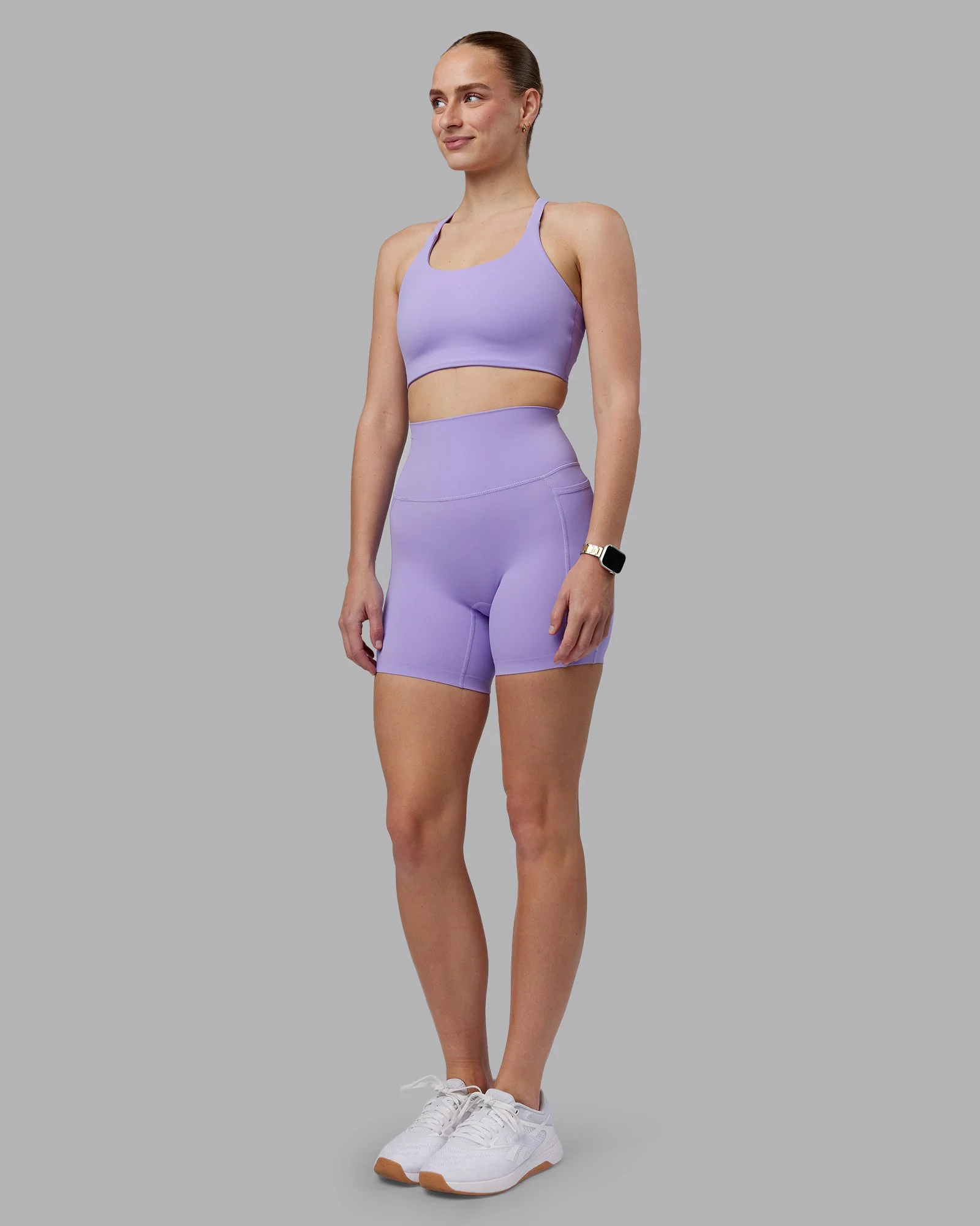 Twist Sports Bra D/DD/E - Violet Ray - Image 5