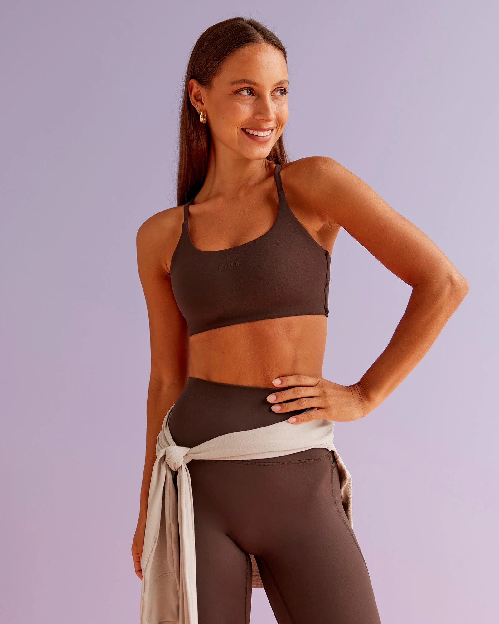 Twist Sports Bra - Hot Chocolate