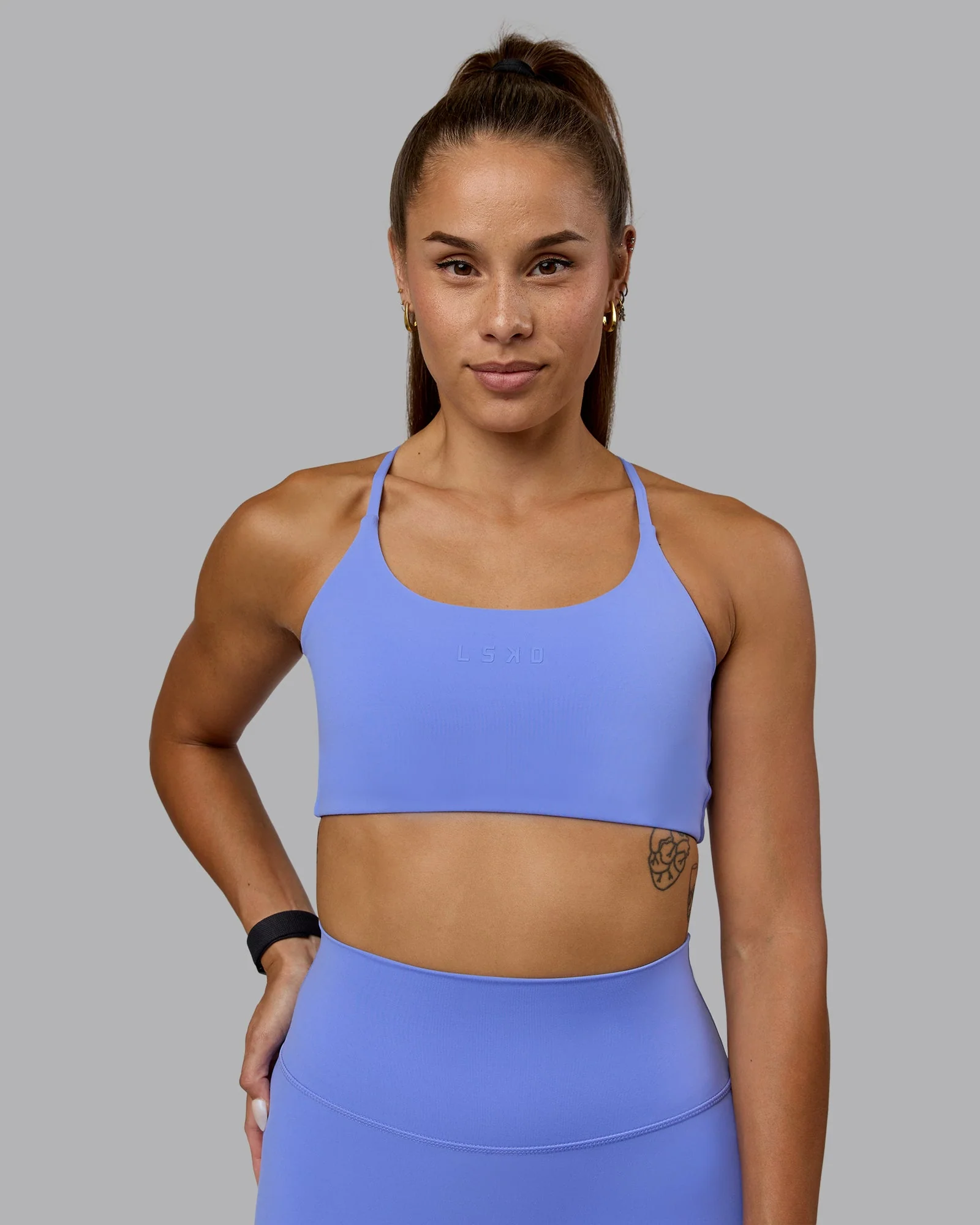 Twist Sports Bra - Indulgent Blue - Image 2