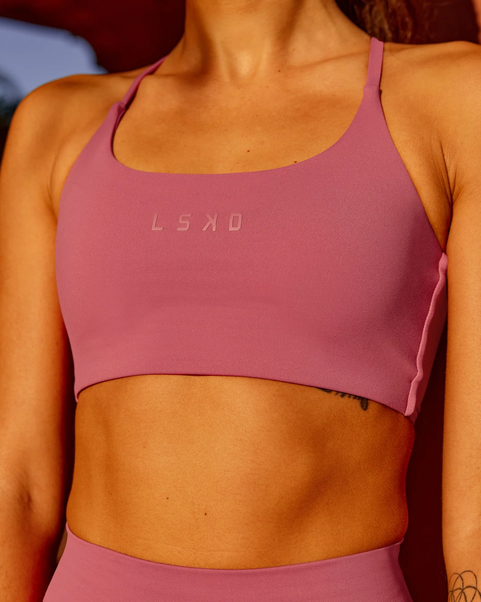Twist Sports Bra - Mauve Haze - Image 2