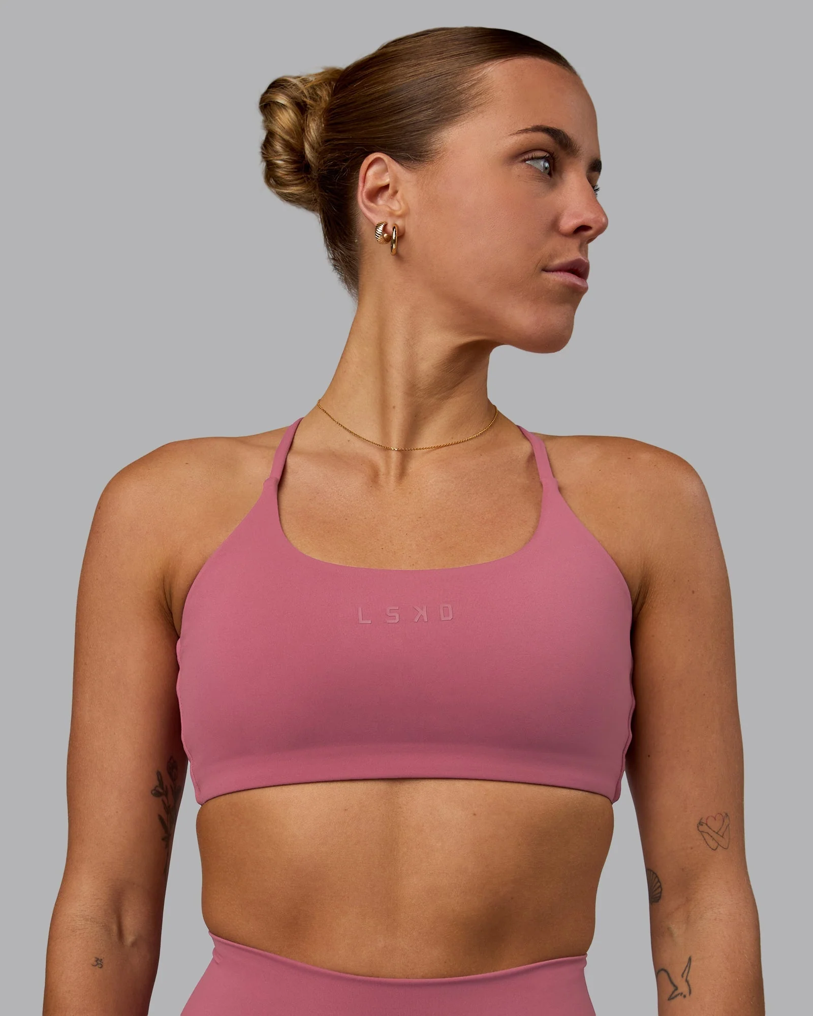 Twist Sports Bra - Mauve Haze - Image 4