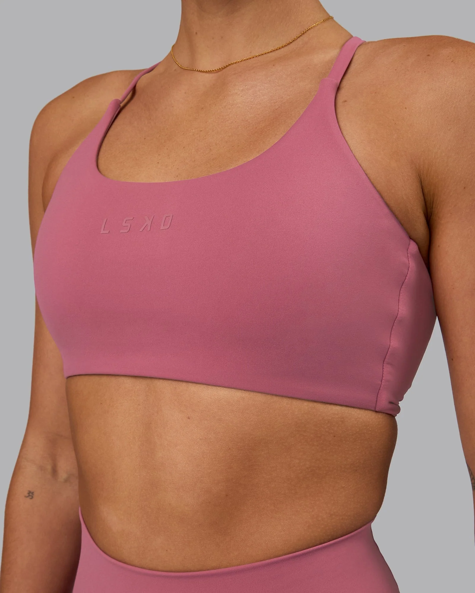 Twist Sports Bra - Mauve Haze - Image 8