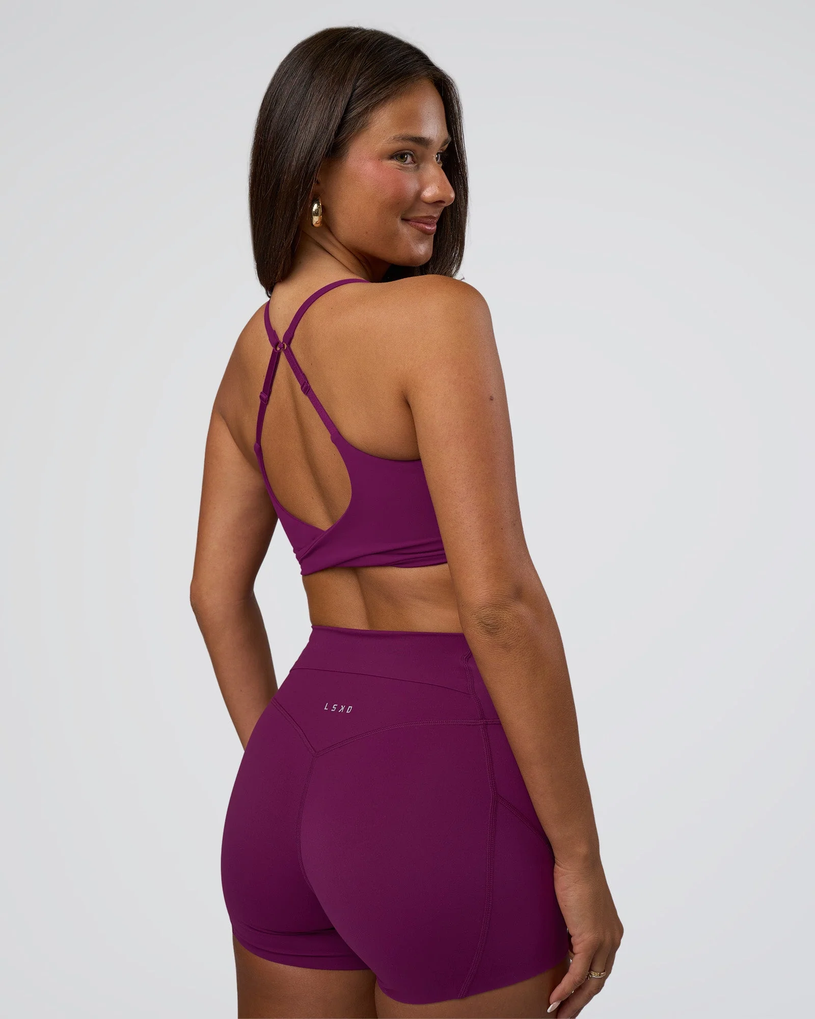 Twist Sports Bra - Plum Caspia - Image 6