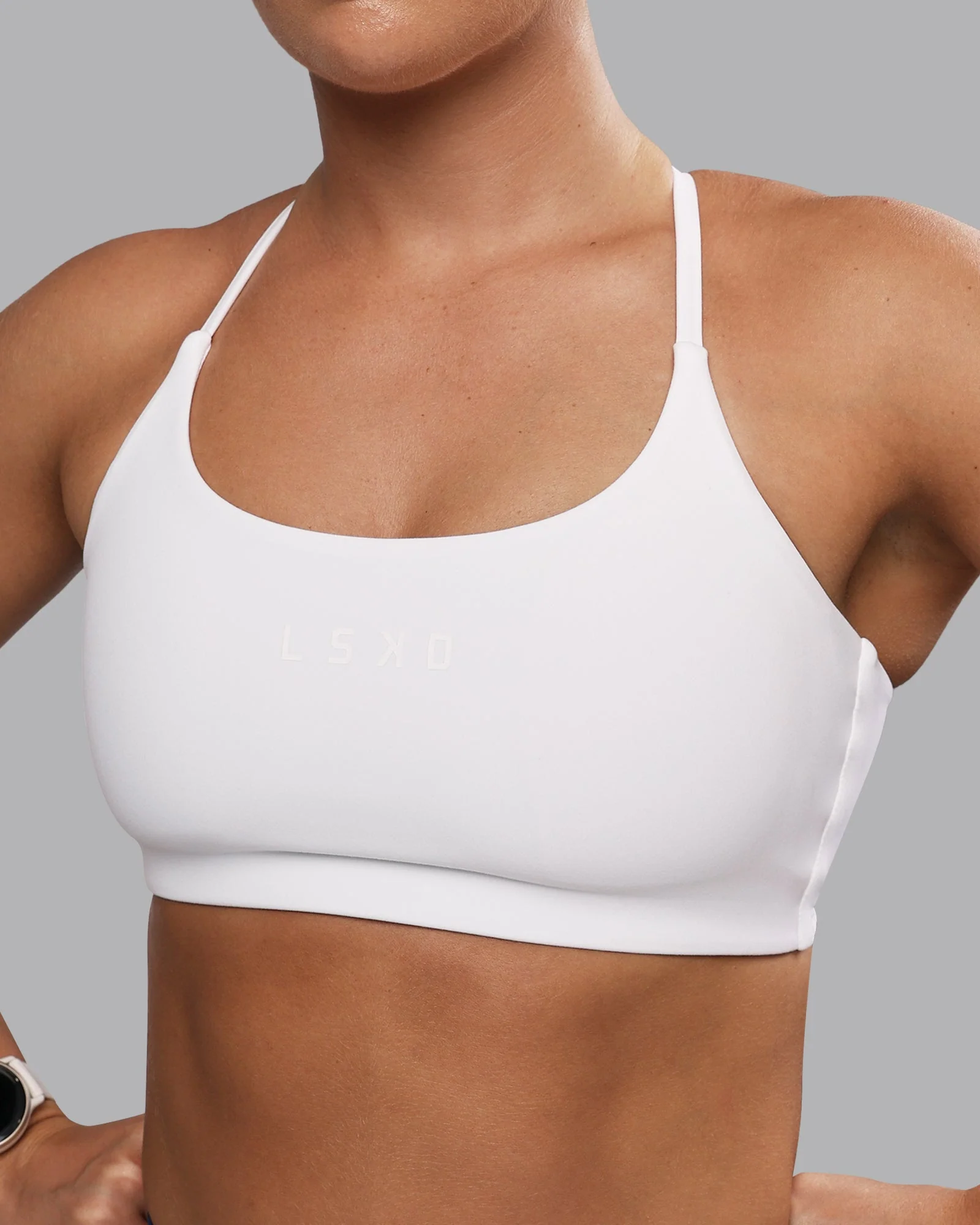 Twist Sports Bra - White - Image 3