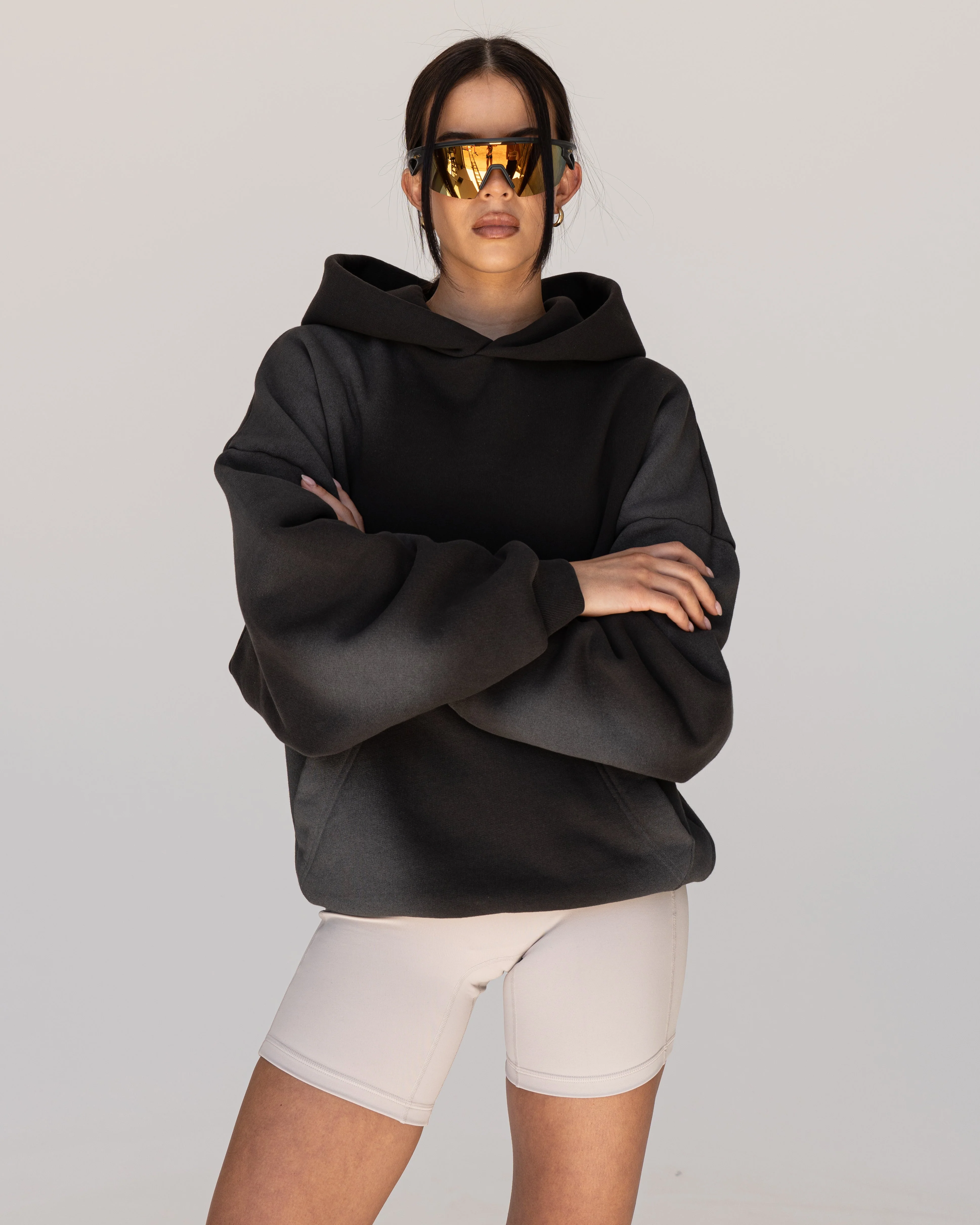 Memory In Motion Ultra Heavyweight Washed Hoodie - Charcoal Washed - Image 11