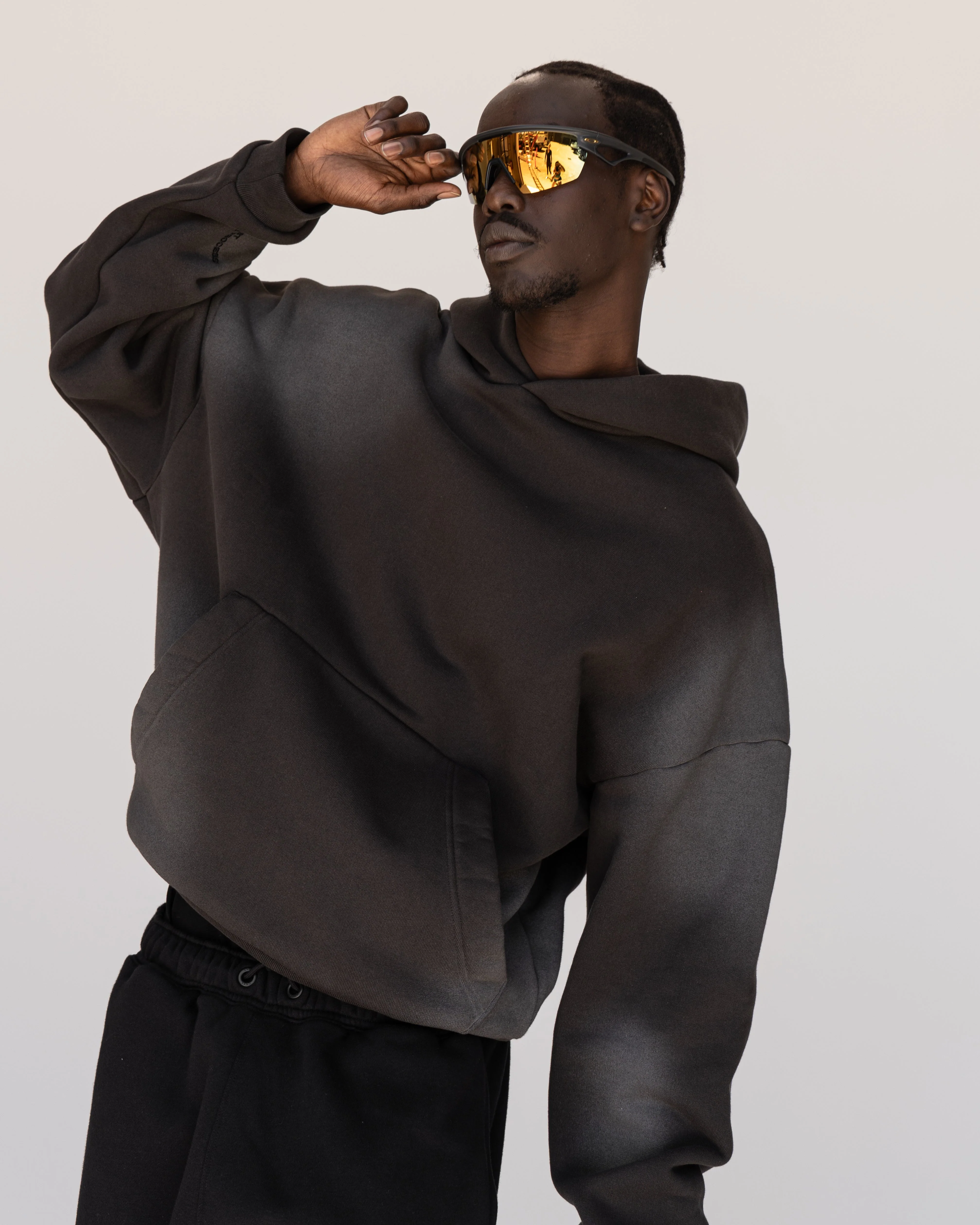 Memory In Motion Ultra Heavyweight Washed Hoodie - Charcoal Washed - Image 13