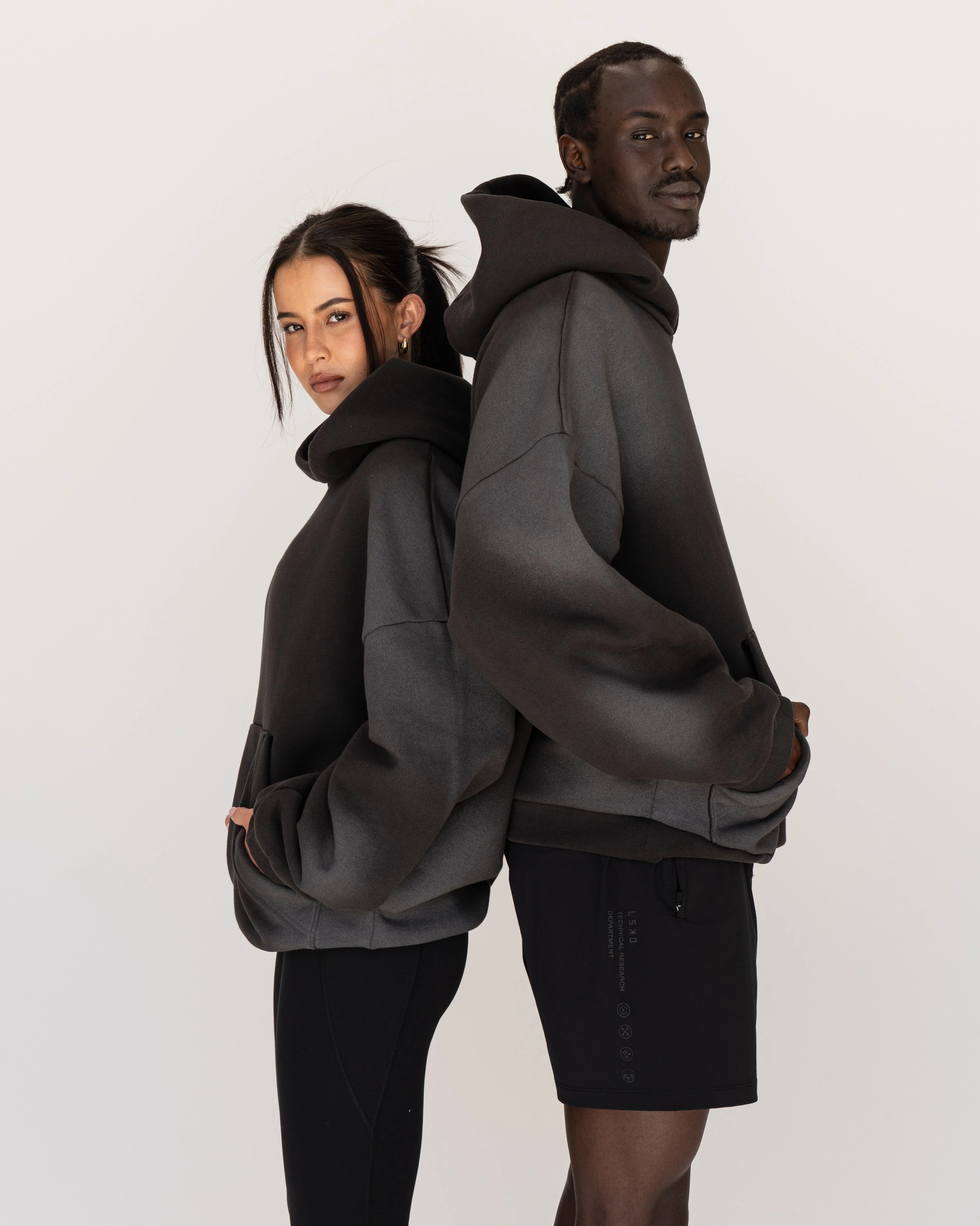 Memory In Motion Ultra Heavyweight Washed Hoodie - Charcoal Washed - Image 14