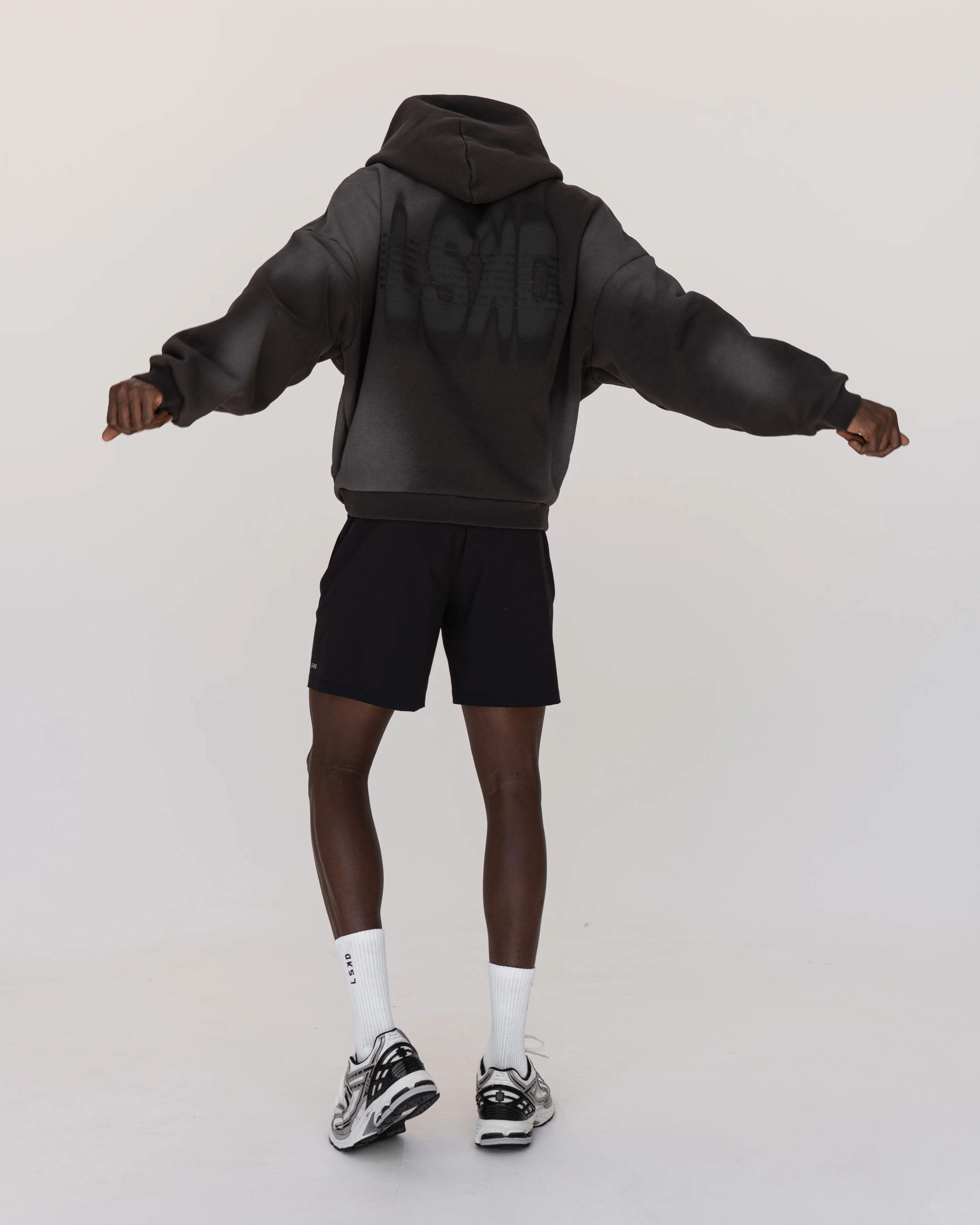 Memory In Motion Ultra Heavyweight Washed Hoodie - Charcoal Washed - Image 17