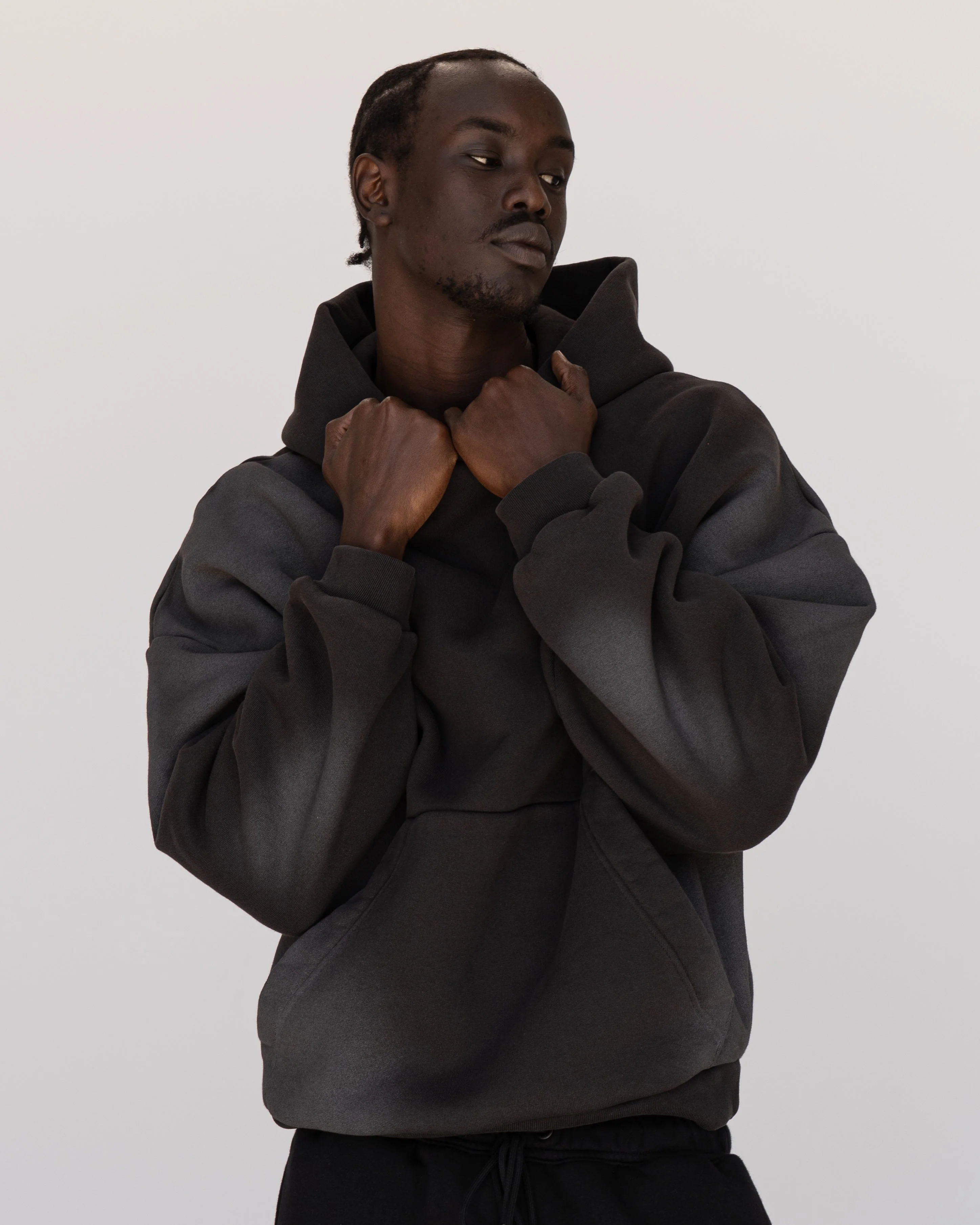 Memory In Motion Ultra Heavyweight Washed Hoodie - Charcoal Washed - Image 3