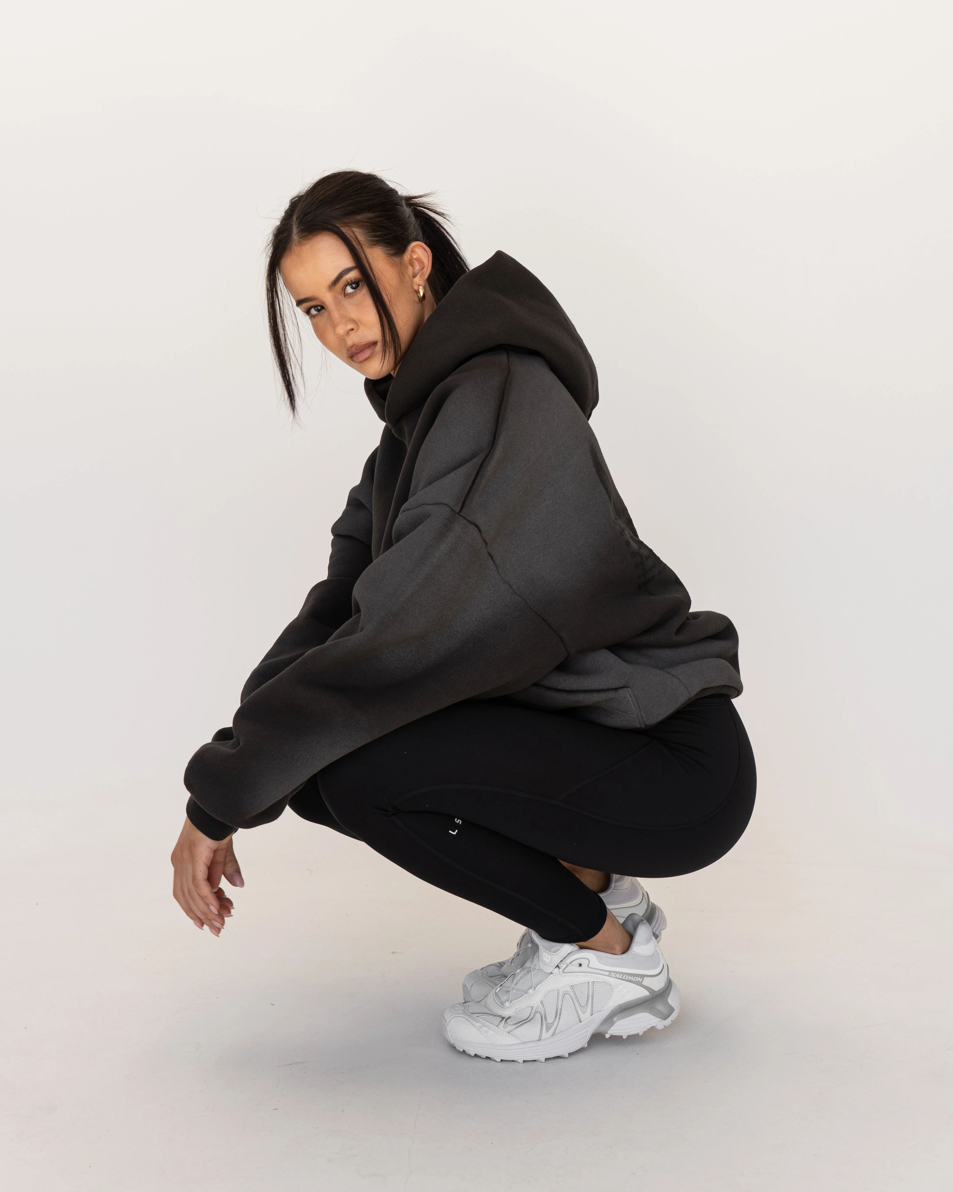 Memory In Motion Ultra Heavyweight Washed Hoodie - Charcoal Washed - Image 4