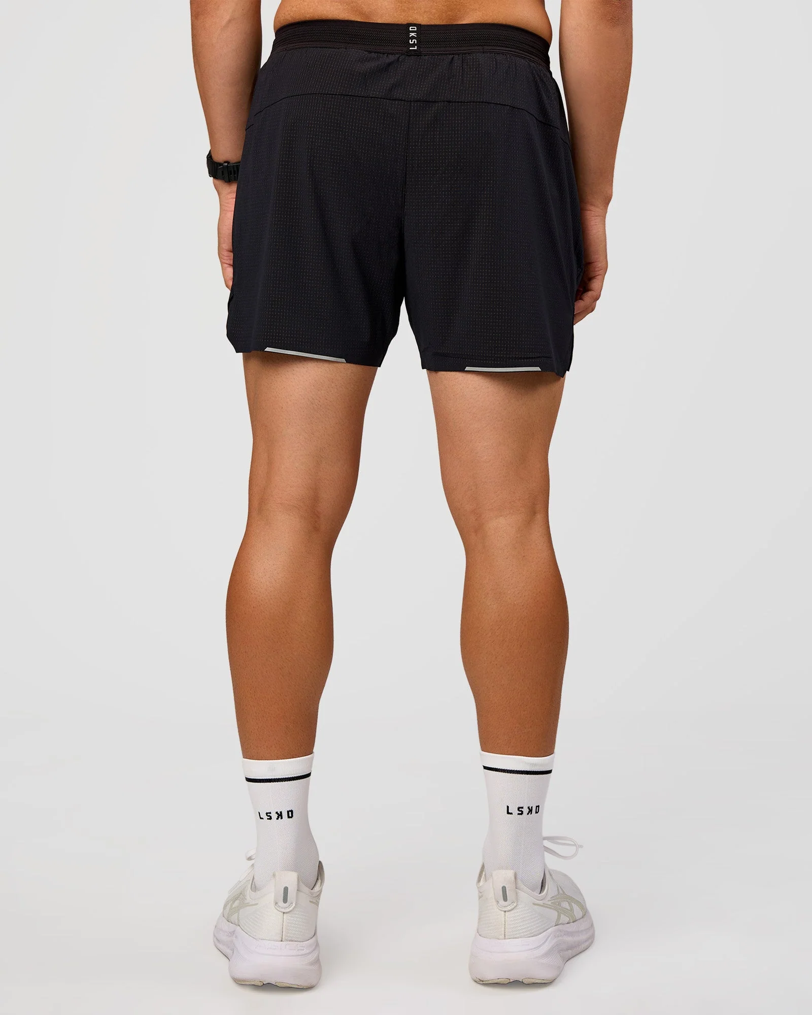 UltraAir 5" Lined Performance Short - Black-Reflective - Image 4