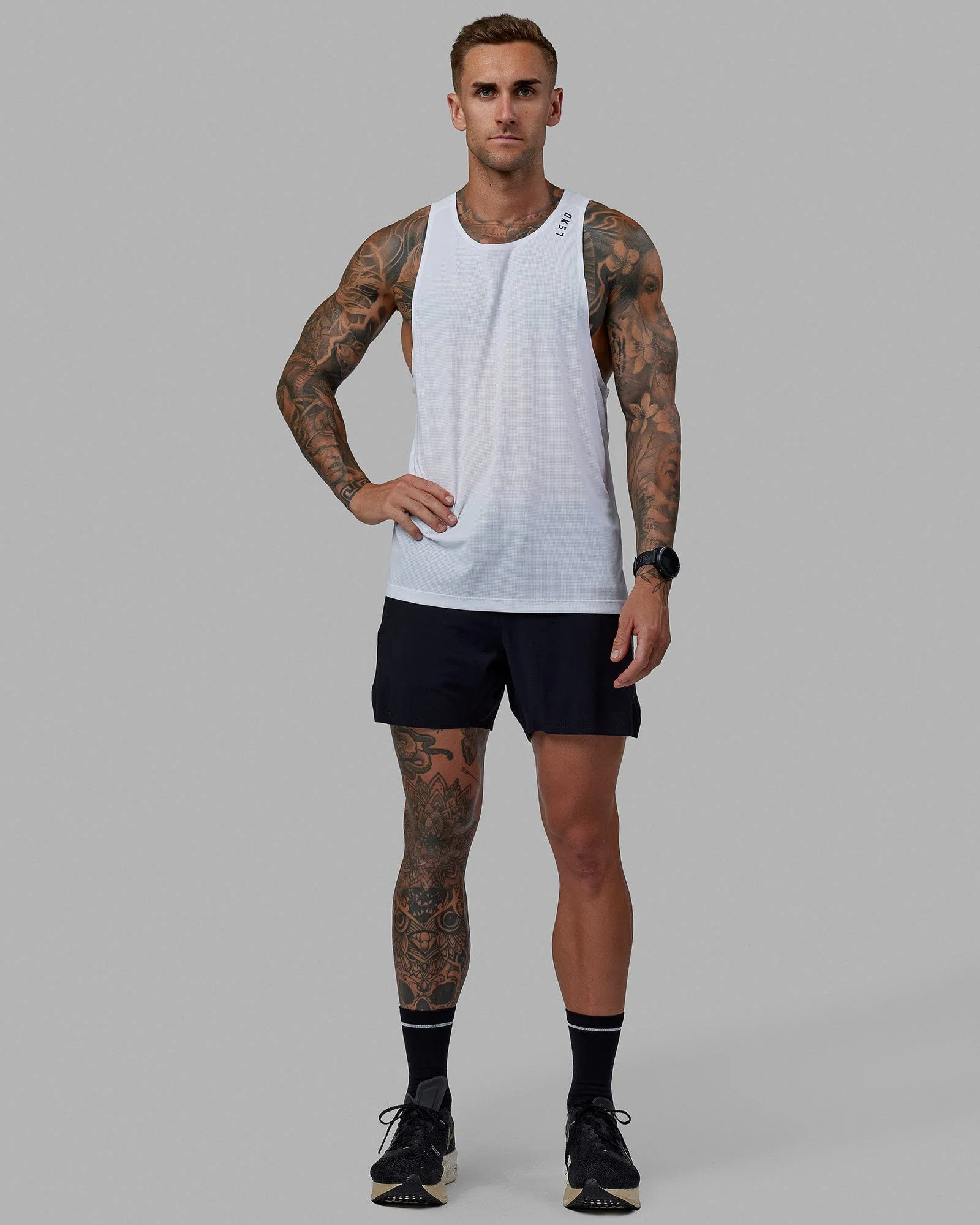 O.G. UltraAir 5" Lined Performance Short - Black-Reflective - Image 6
