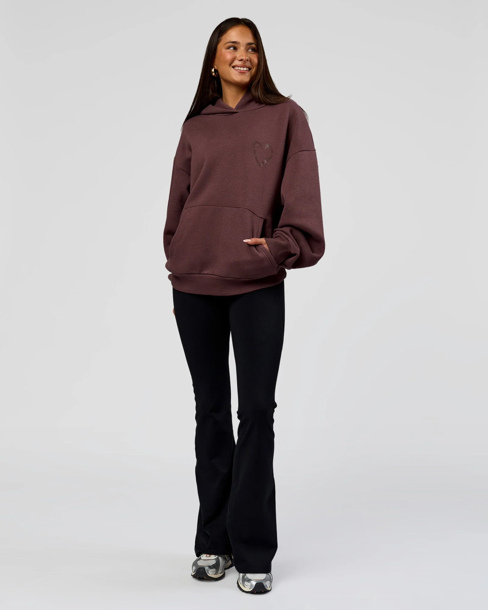 Unisex Love The Process Oversize Hoodie - Cocoa Powder-Hot Chocolate - Image 13