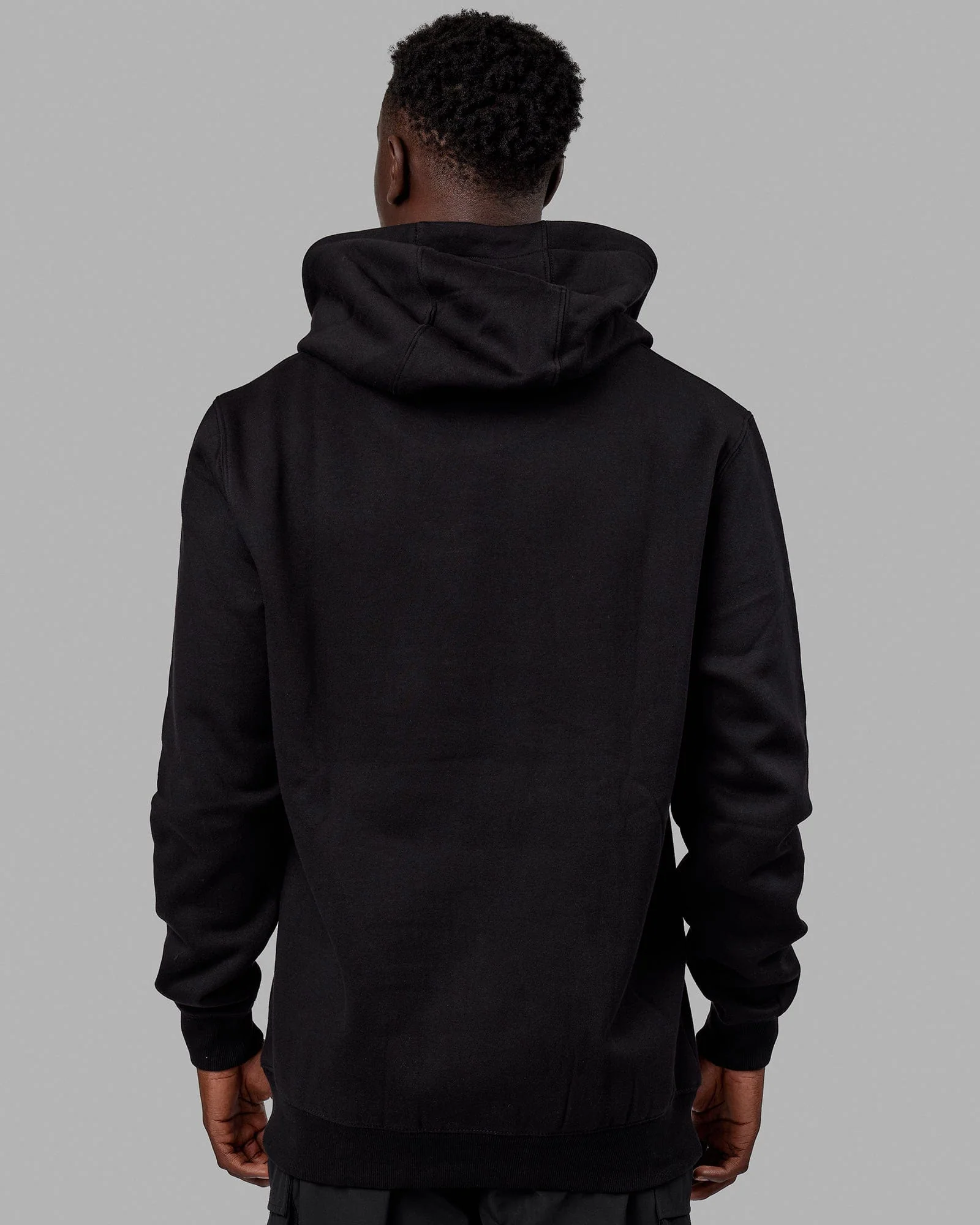 Unisex Structure Hoodie - Black-White - Image 4