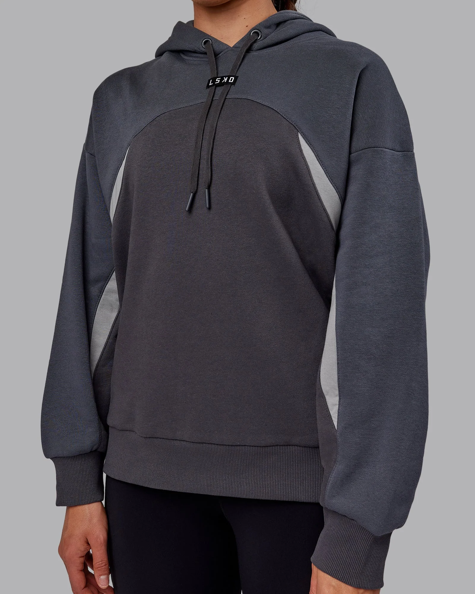 Y2K Concept Panel Hoodie - Asphalt-Turbulance - Image 12