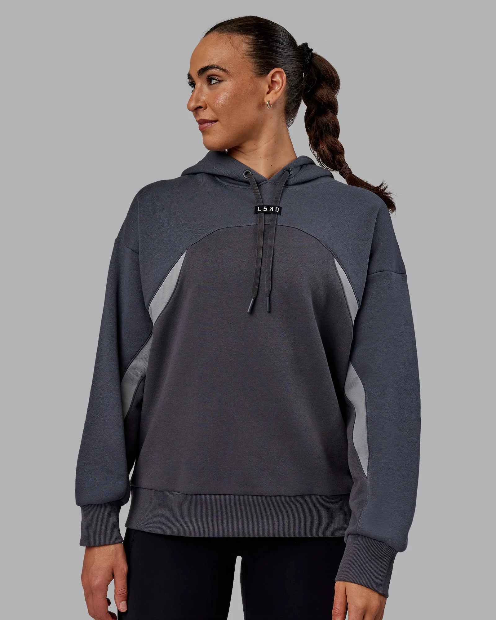 Y2K Concept Panel Hoodie - Asphalt-Turbulance - Image 5