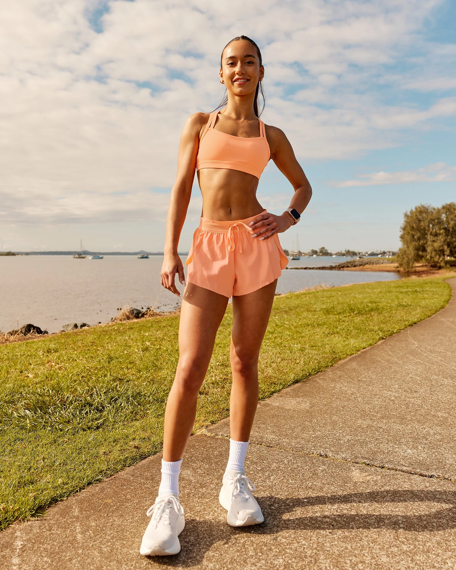 Velocity Sports Bra - Cantaloupe - Image 3