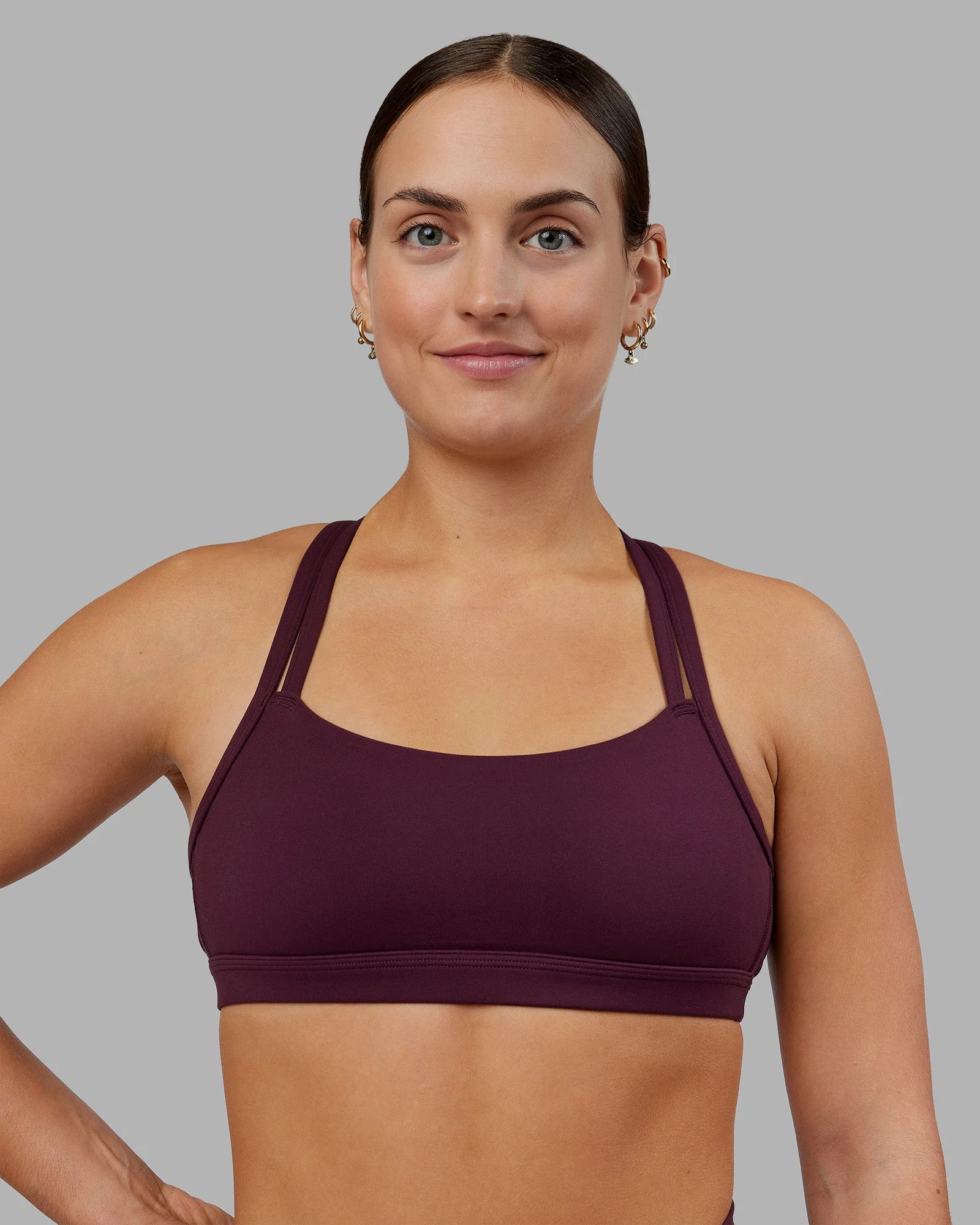Velocity Sports Bra - Cherry Lacquer