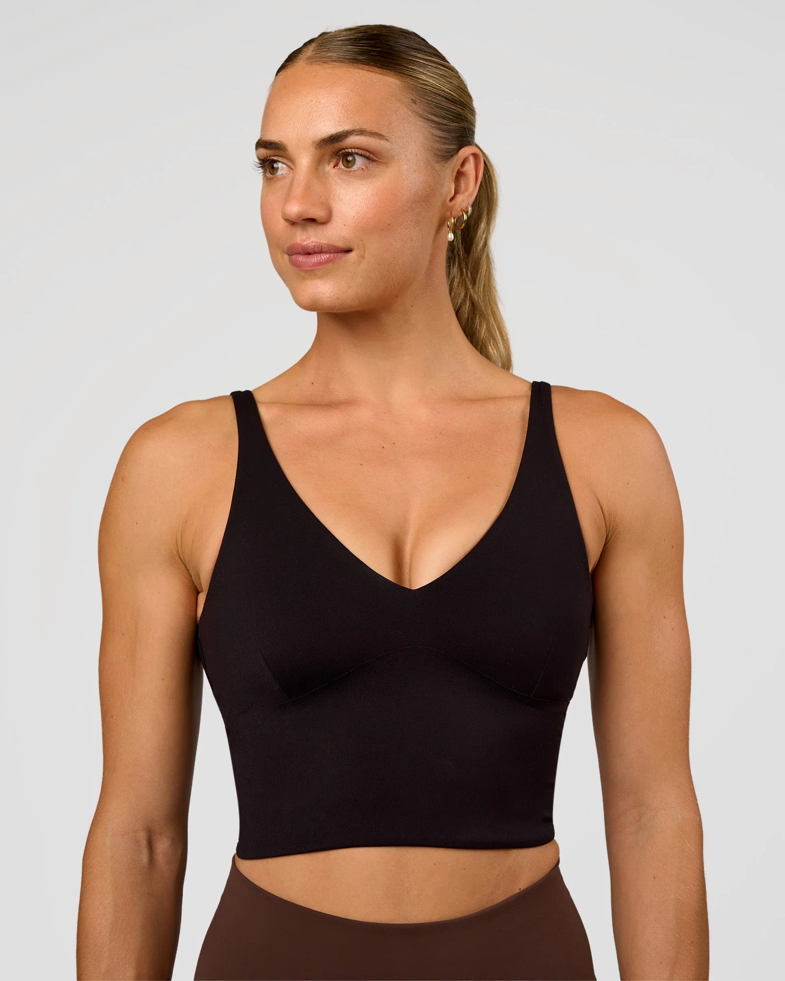Vitality Long Line Sports Bra - Black