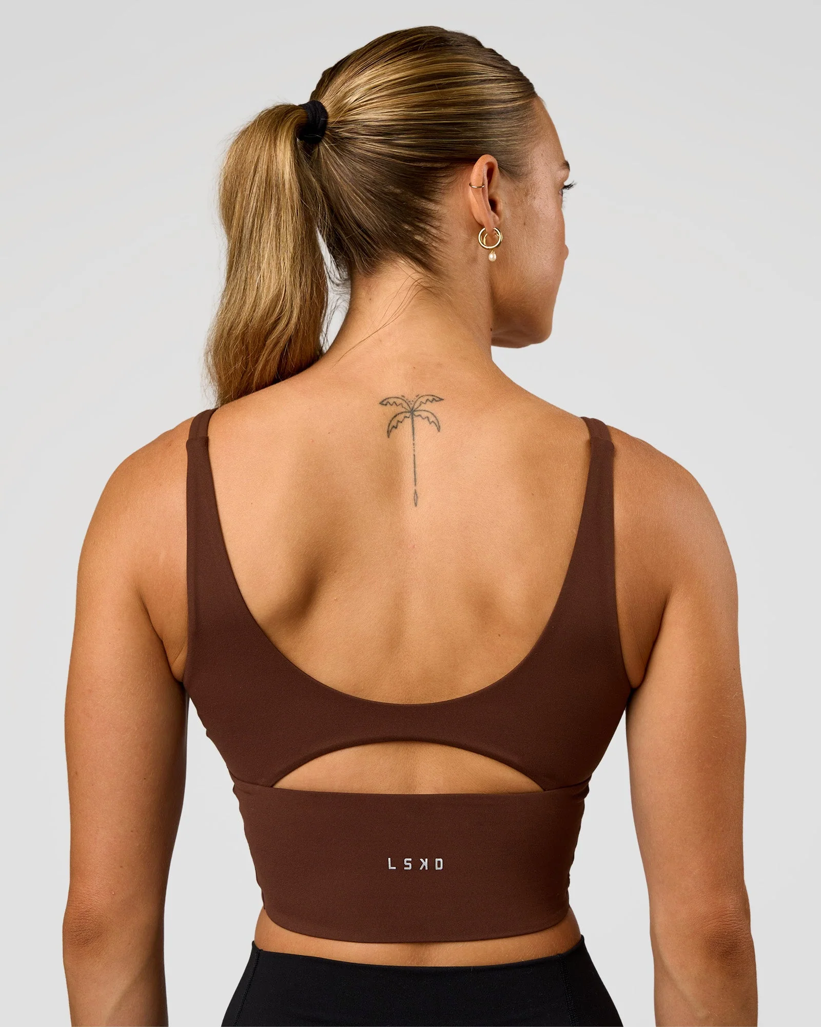 Vitality Long Line Sports Bra - Hot Chocolate