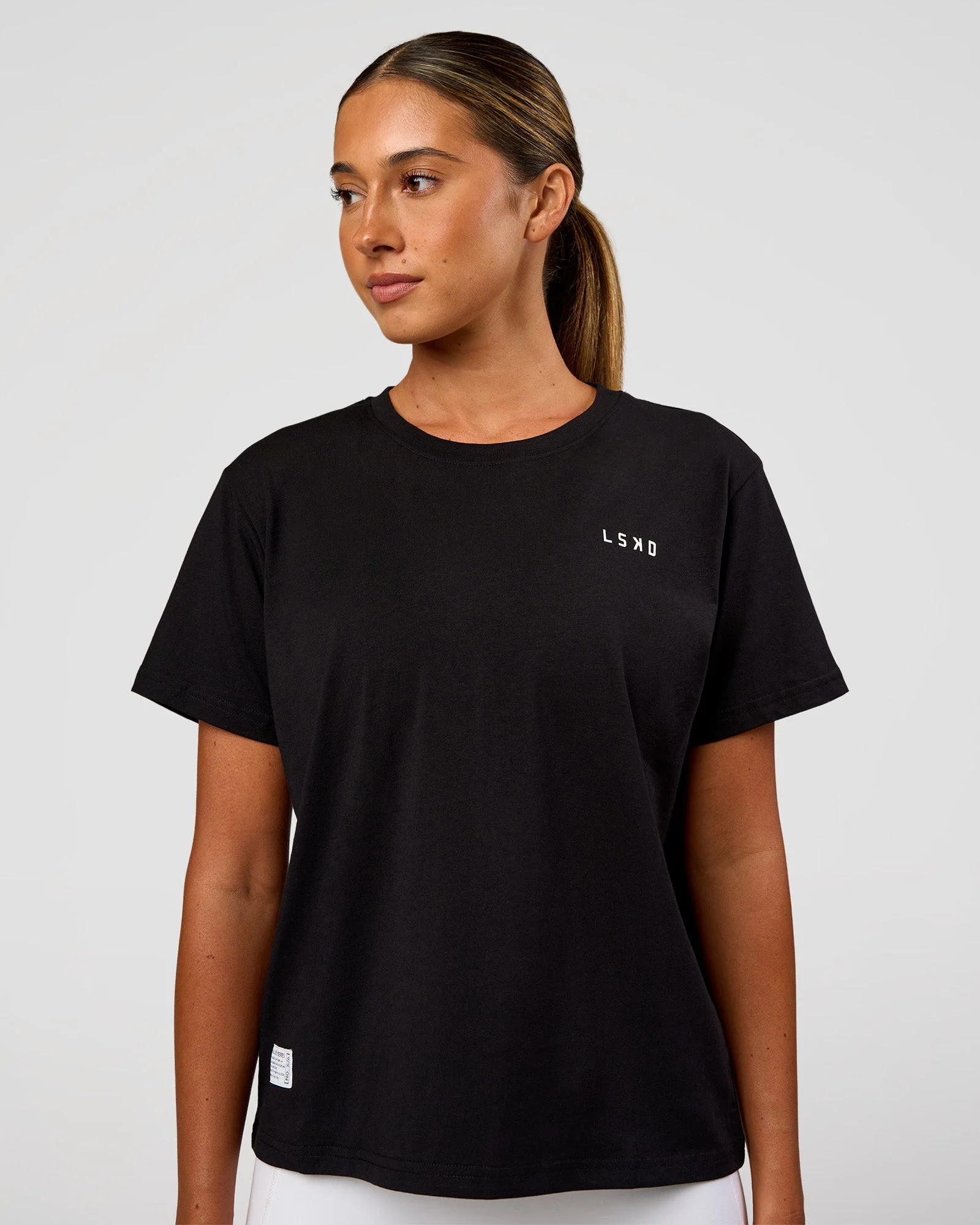 VS6 FLXCotton Regular Fit Tee - Black-White - Image 2