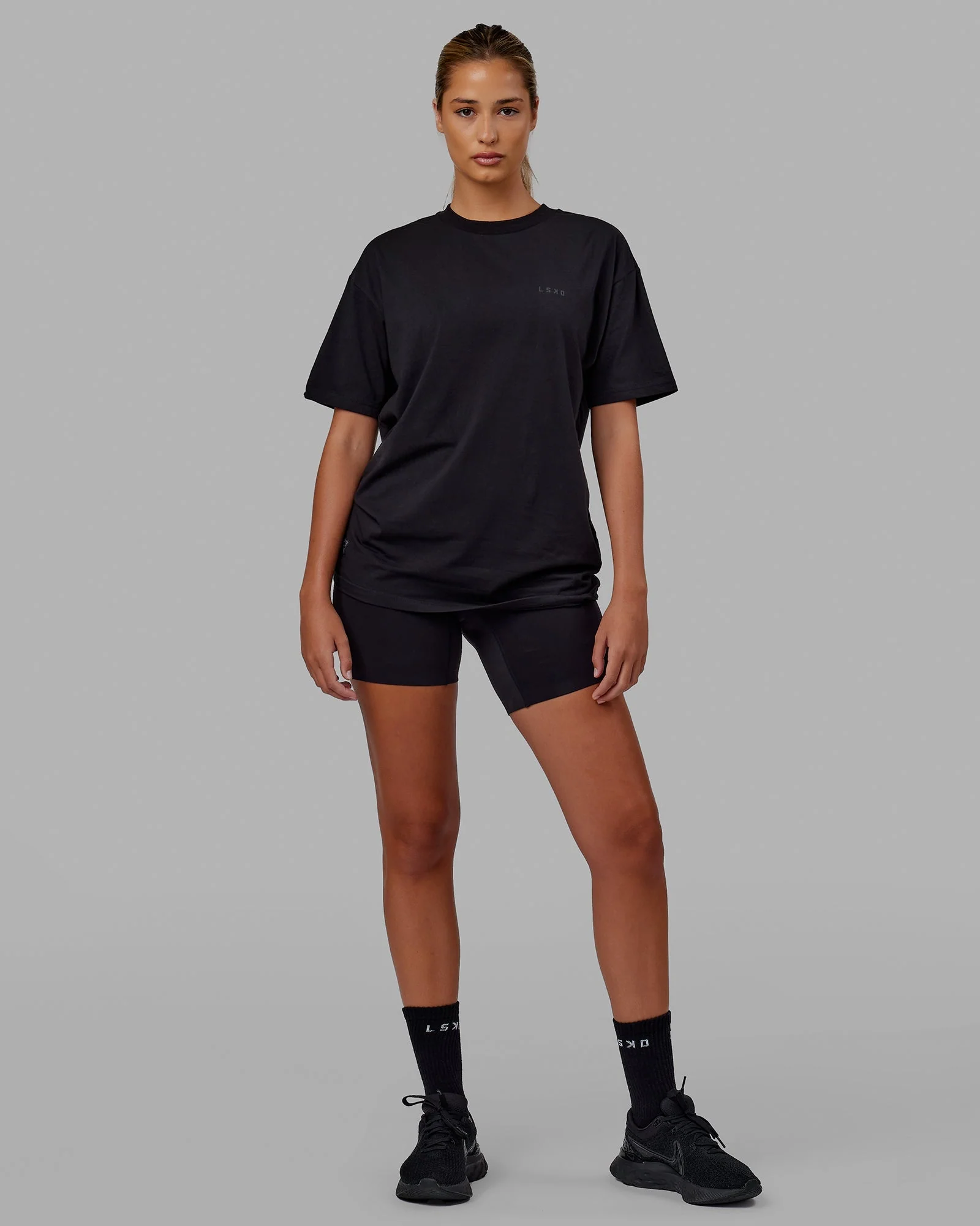 VS6 FLXCotton Tee Oversize - Triple Black - Image 9