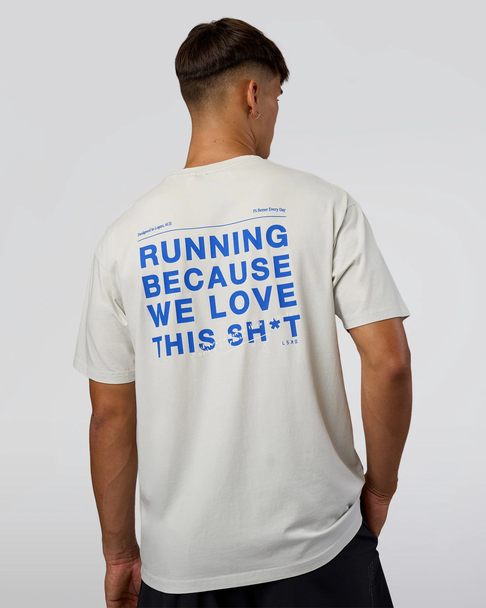 We Love This FLXCotton Oversized Tee - Digital Mist Washed-Electric Indigo - Image 2